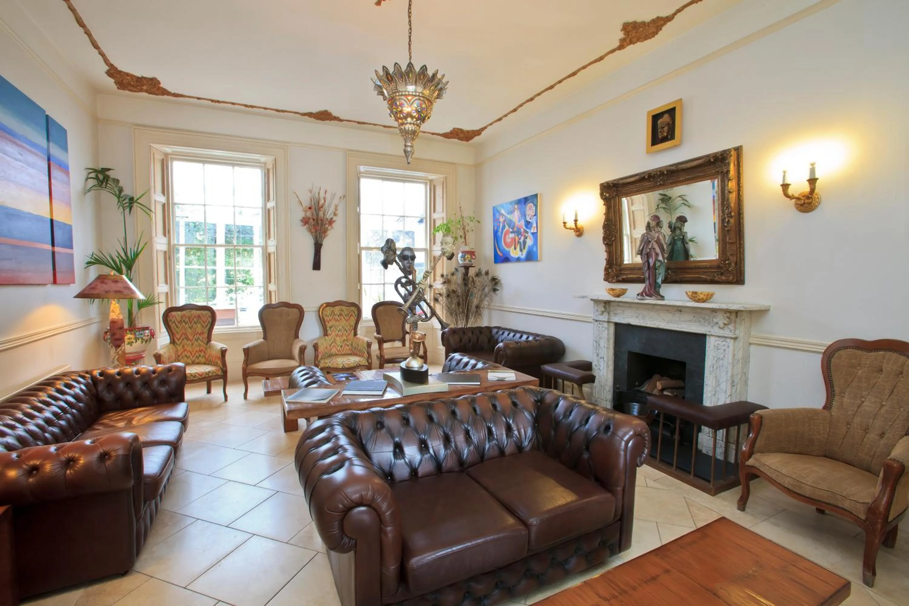 Lounge or bar in La Collinette Hotel, Cottages & Apartments