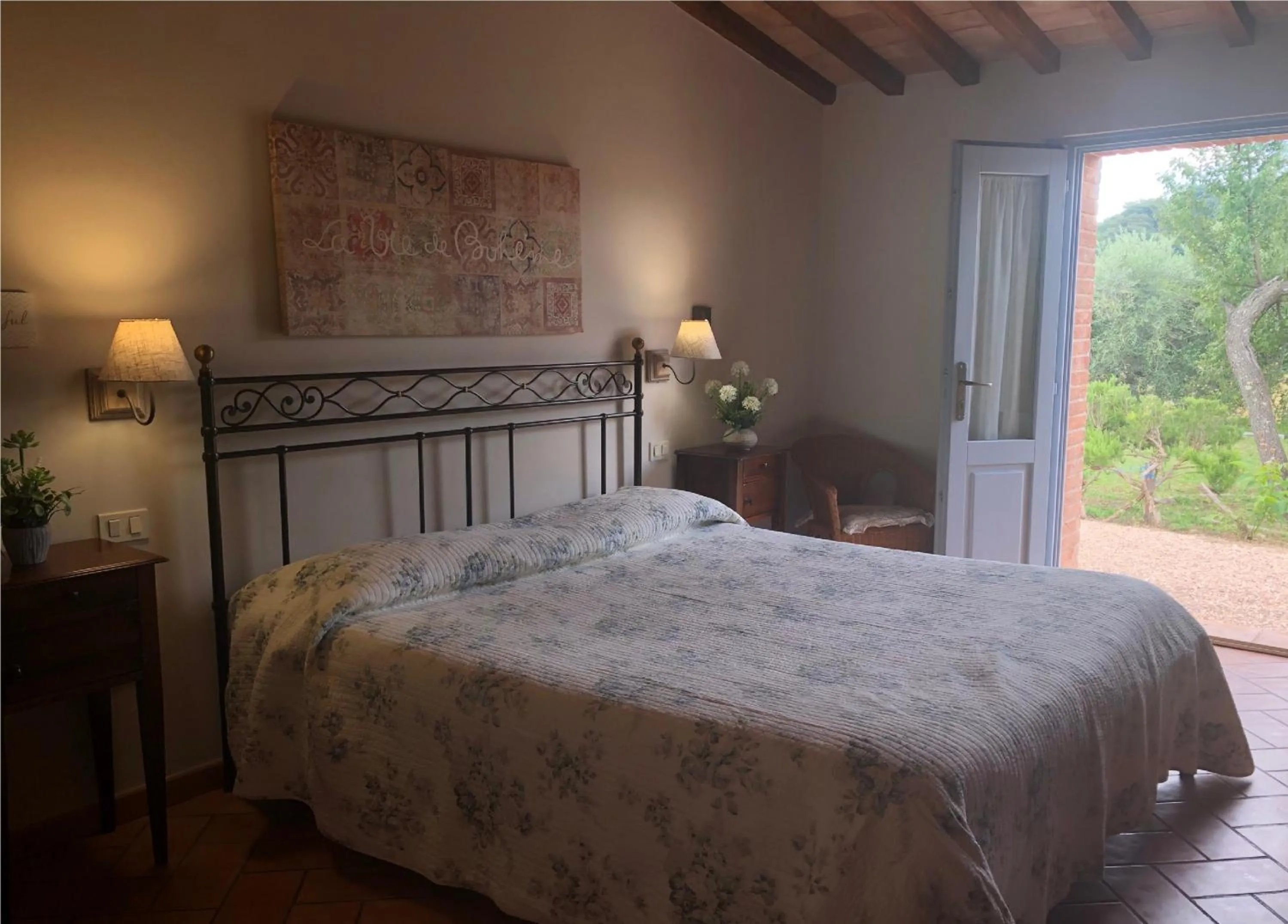 Bedroom, Bed in Bio Agriturismo Le Cascatelle