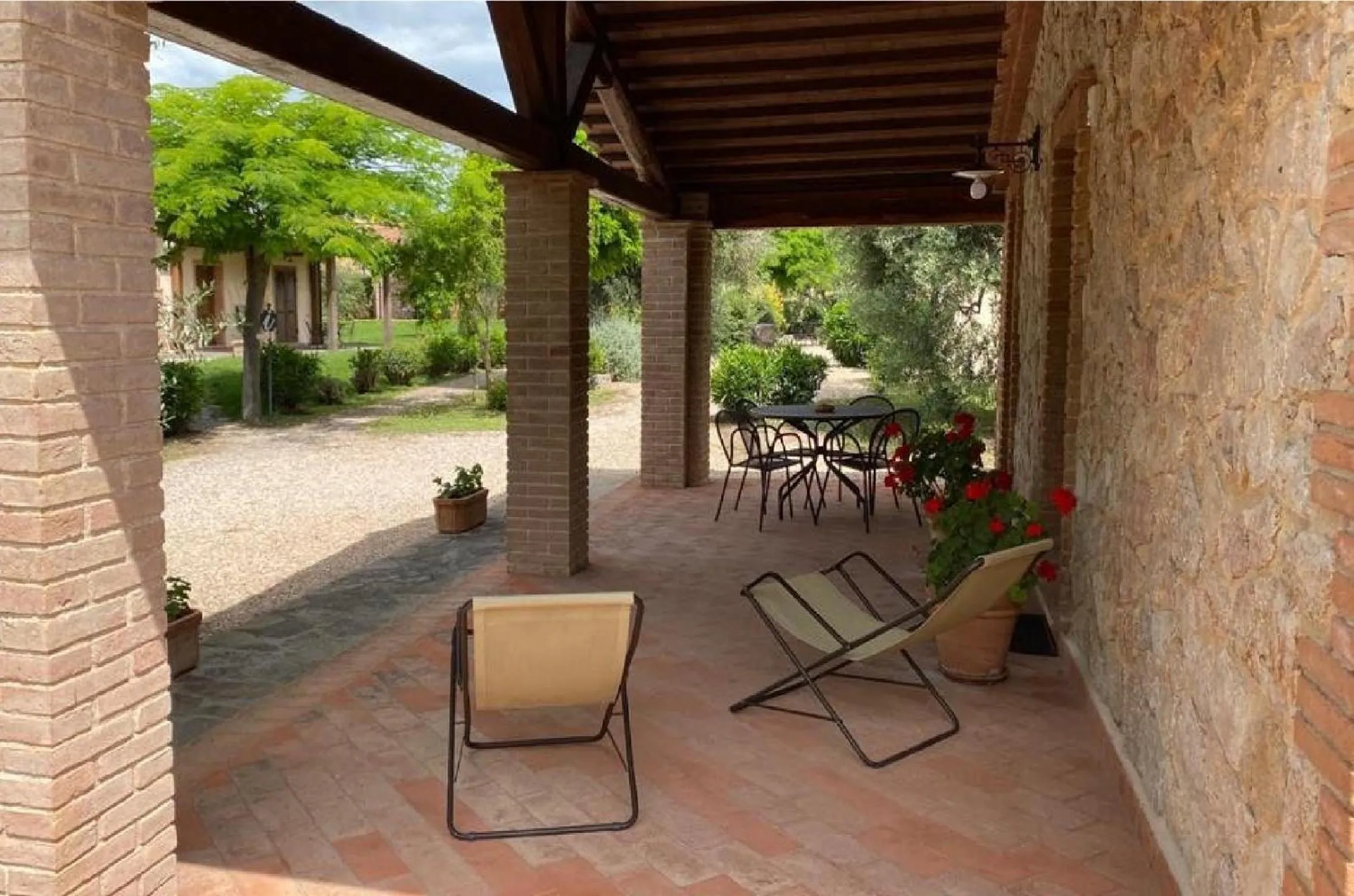 Balcony/Terrace in Bio Agriturismo Le Cascatelle