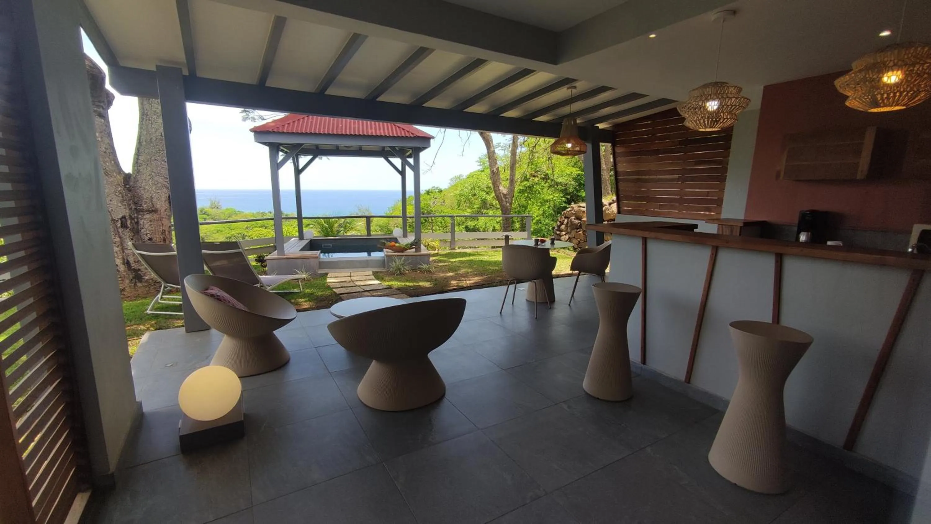 Seating area in Habitation Grande Anse Résidence hôtelière