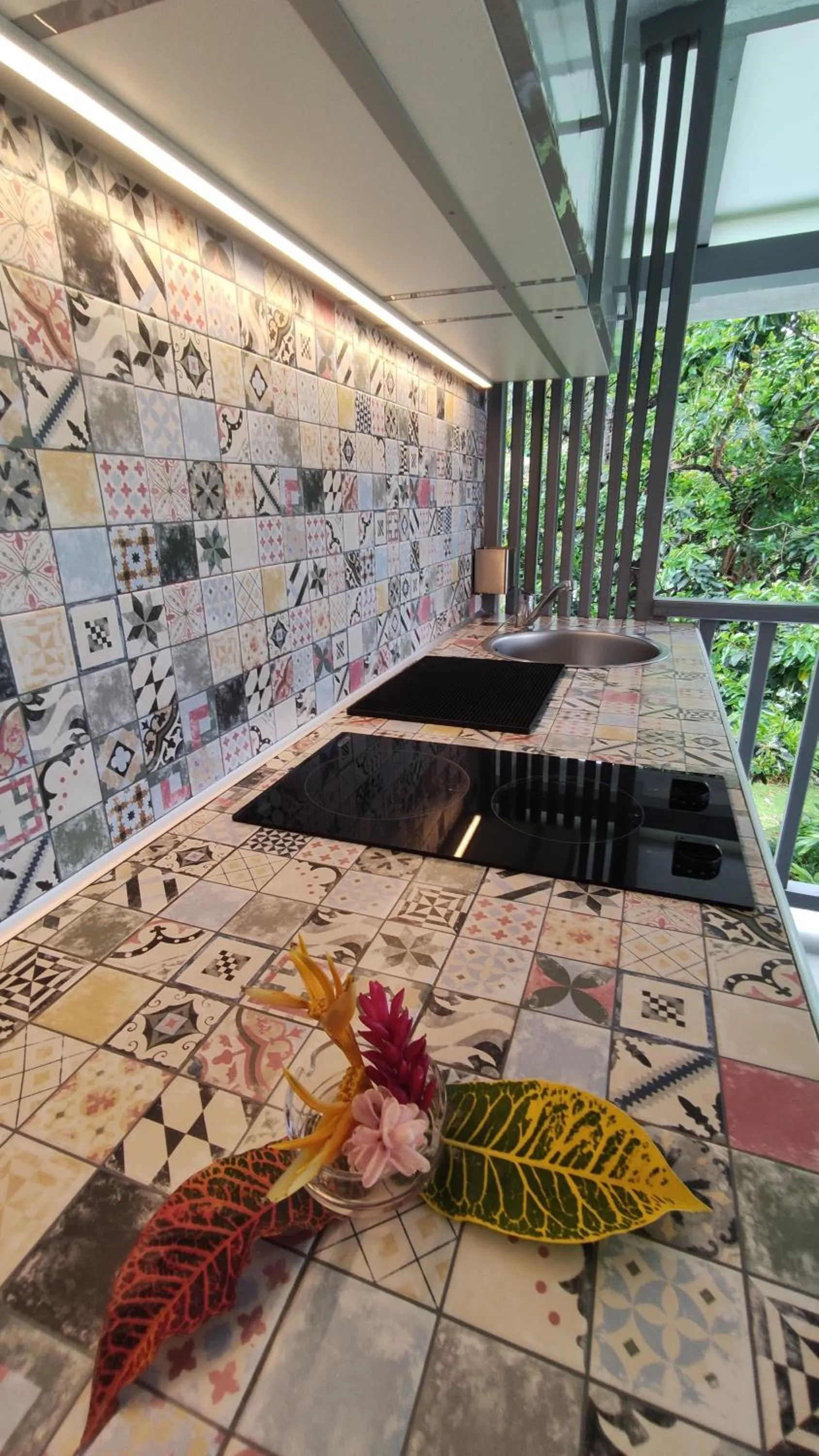 Kitchen or kitchenette in Habitation Grande Anse Résidence hôtelière