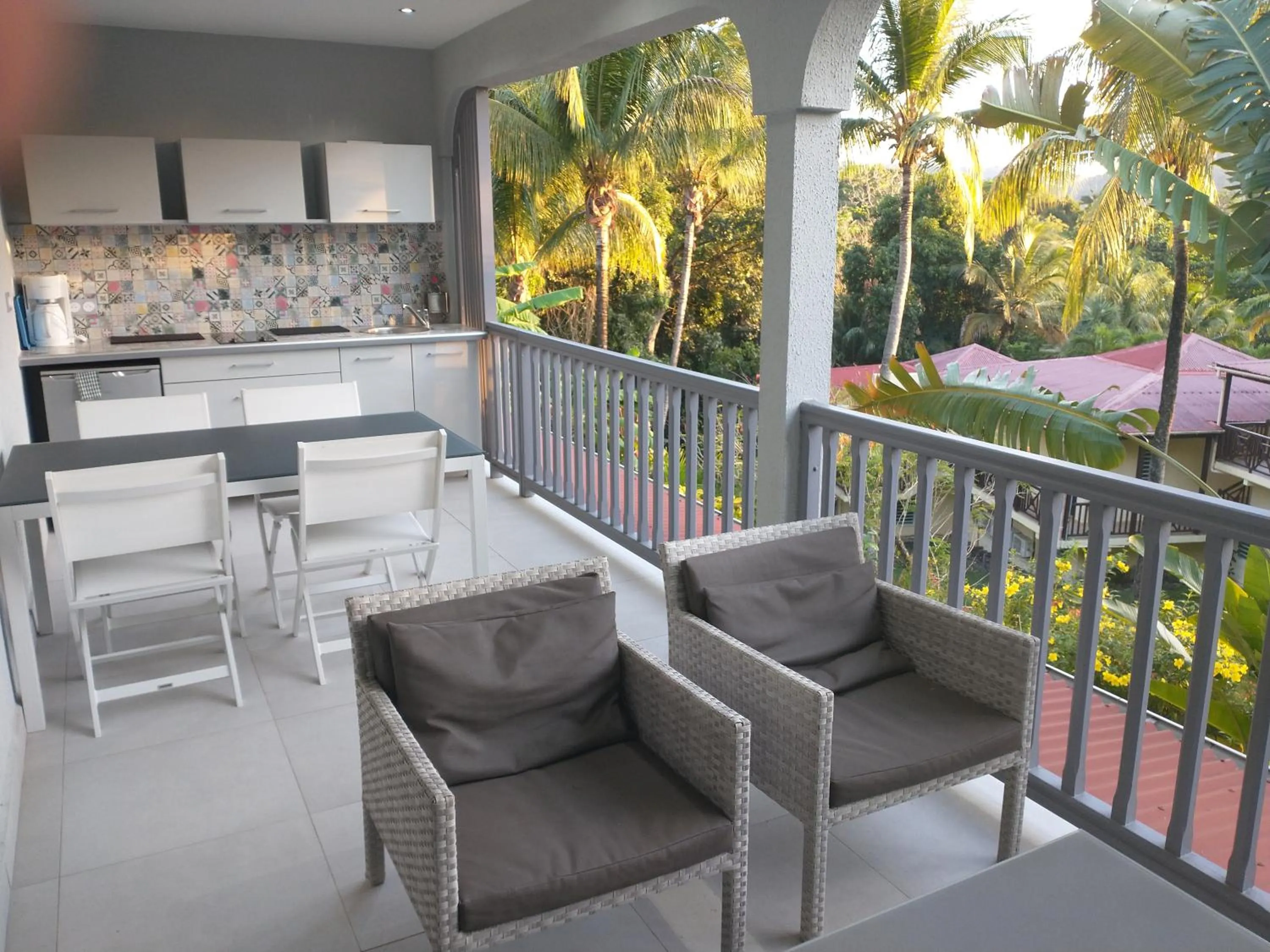 Seating area in Habitation Grande Anse Résidence hôtelière