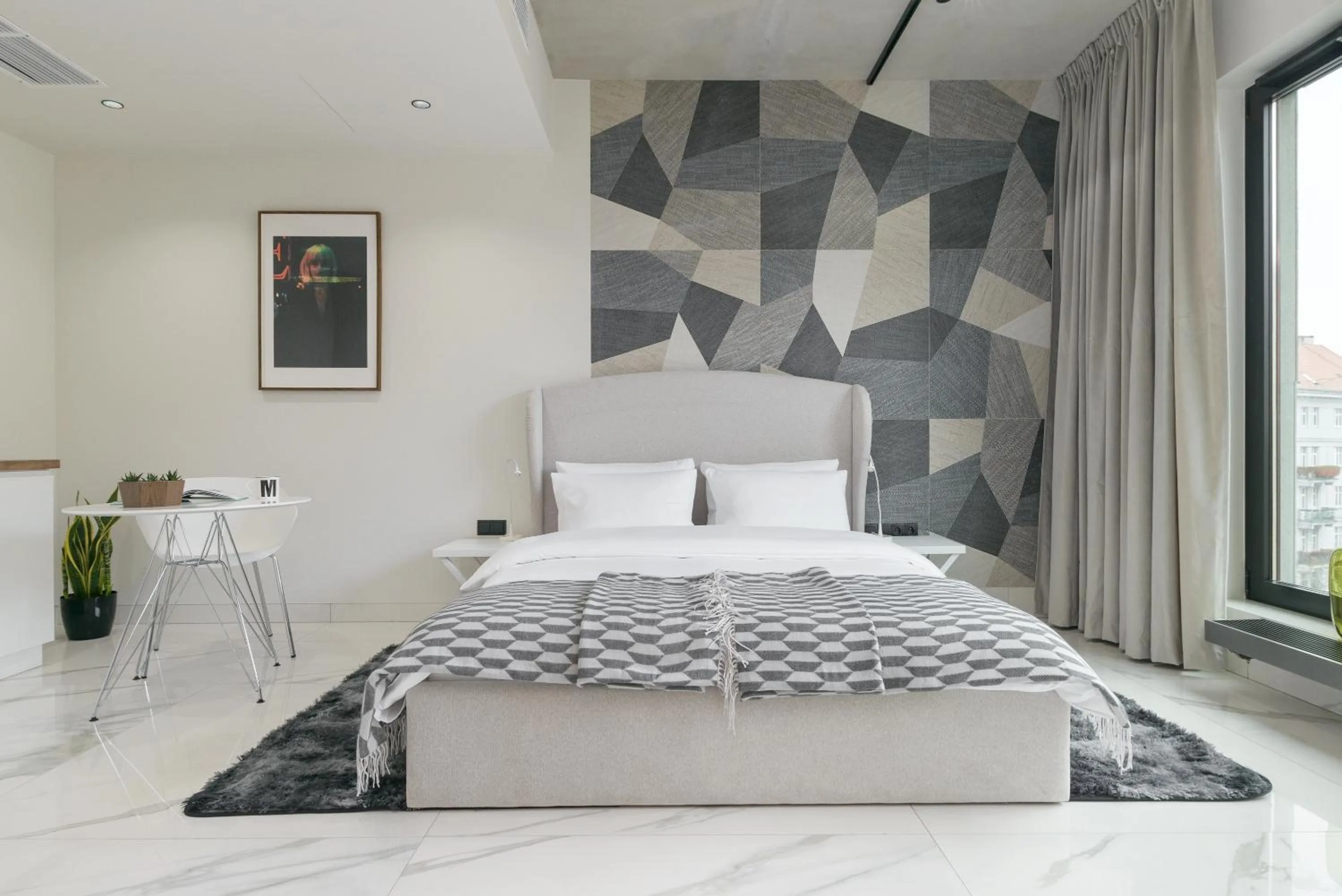 Bed in Centro Design Apartments - Półwiejska