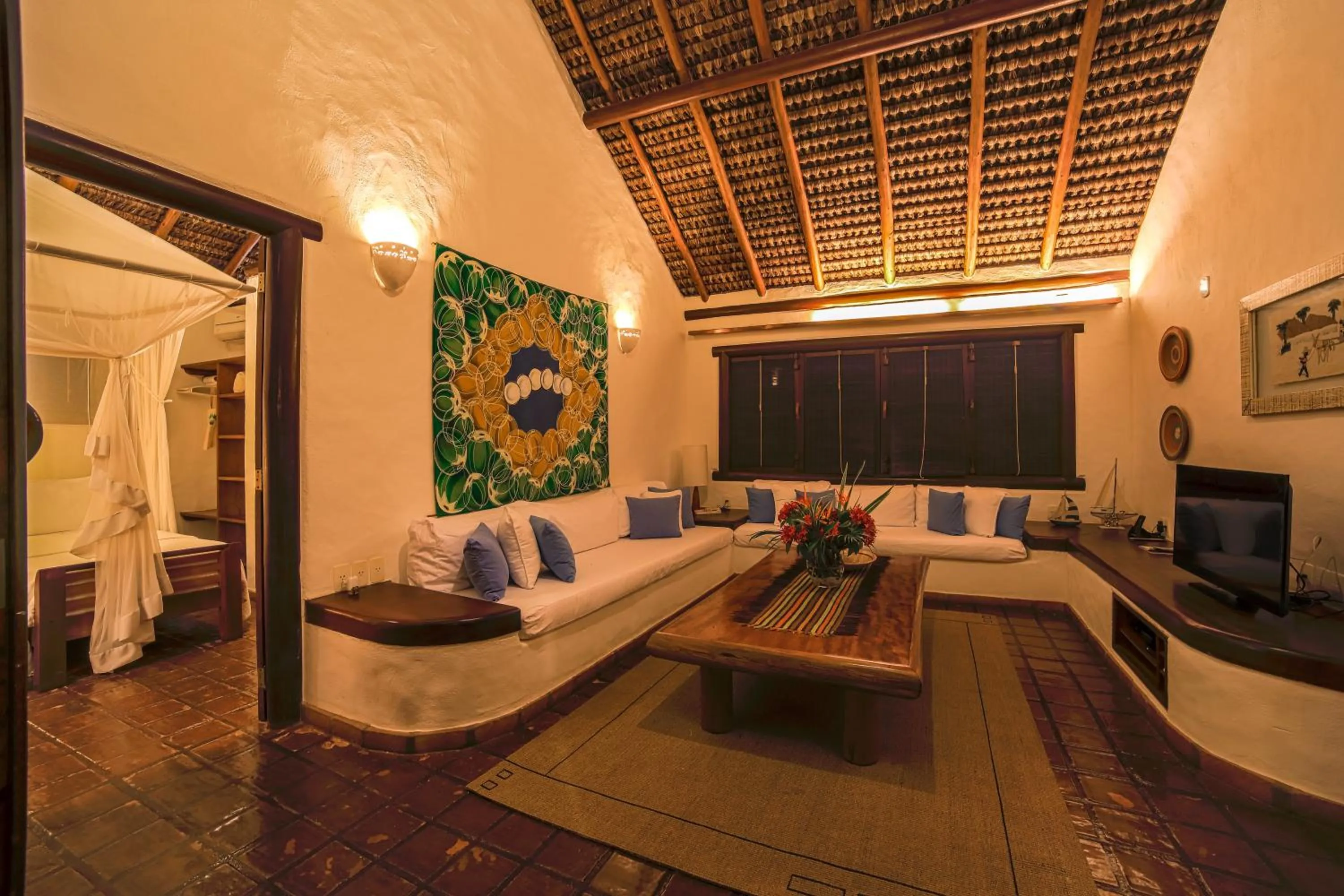 Living room, Bed in Hotel e Resort Villas de Trancoso