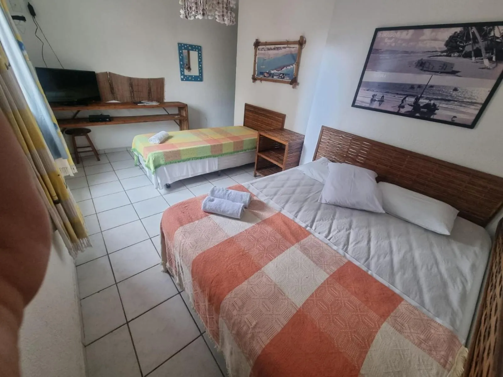 Bed in Estalagem Maceió