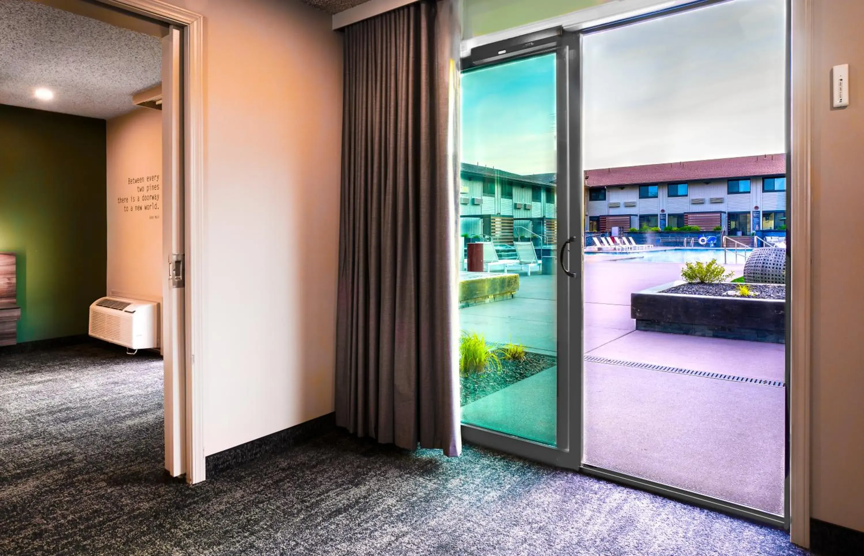 Pool view in Ruby River Hotel Pool view in Ruby River Hotel