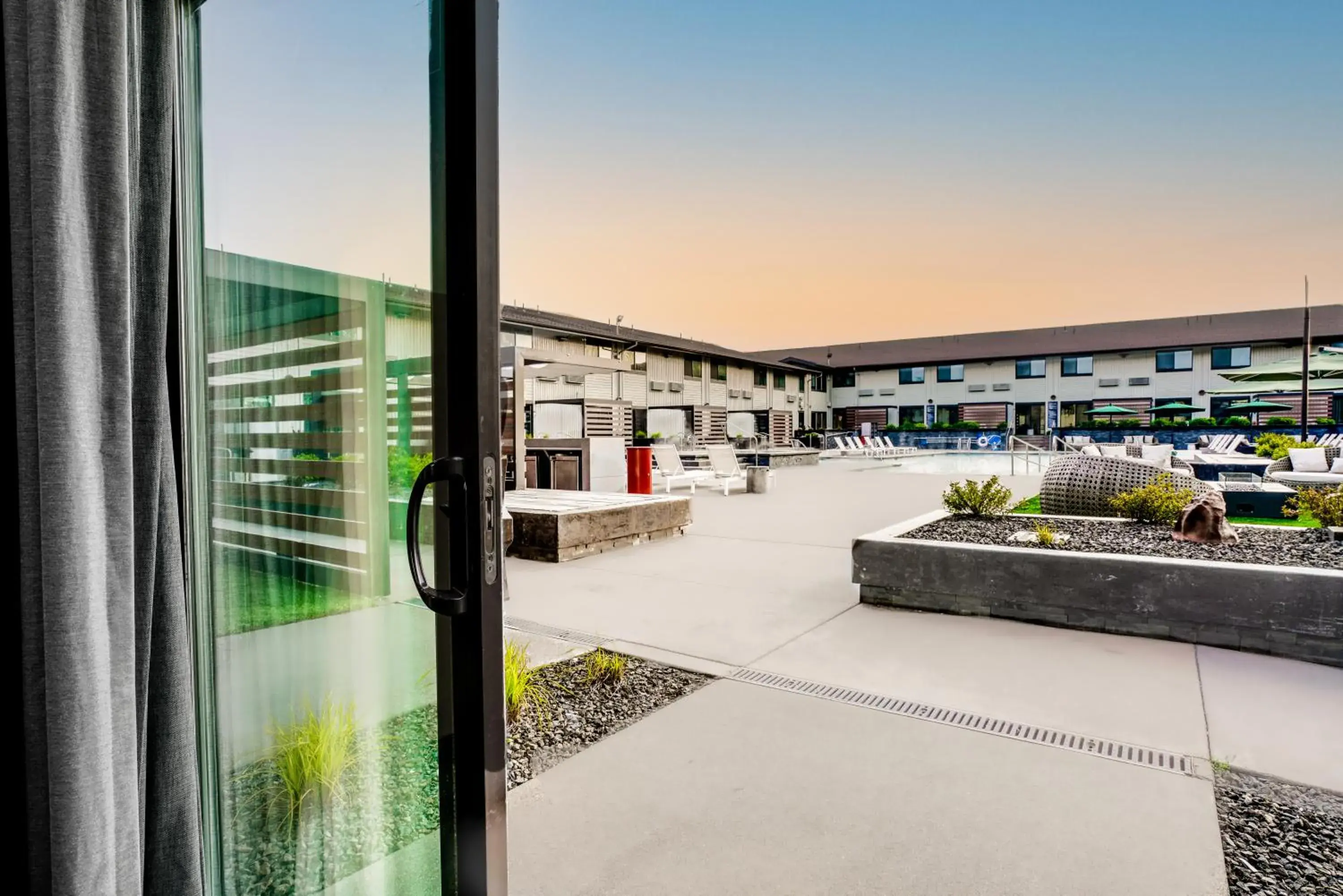 Pool view in Ruby River Hotel Pool view in Ruby River Hotel