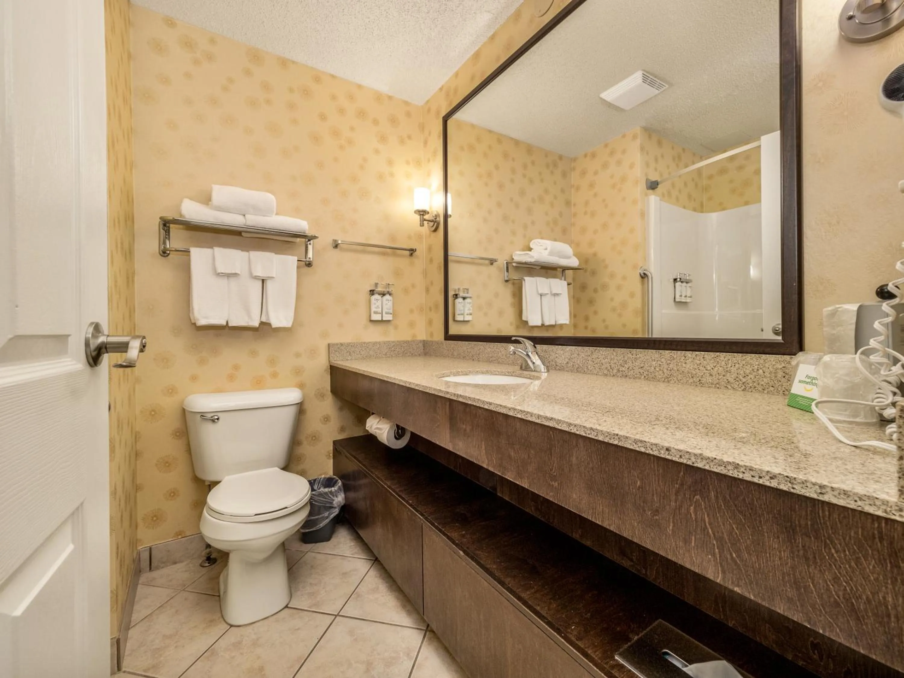 Shower in Holiday Inn Lethbridge by IHG