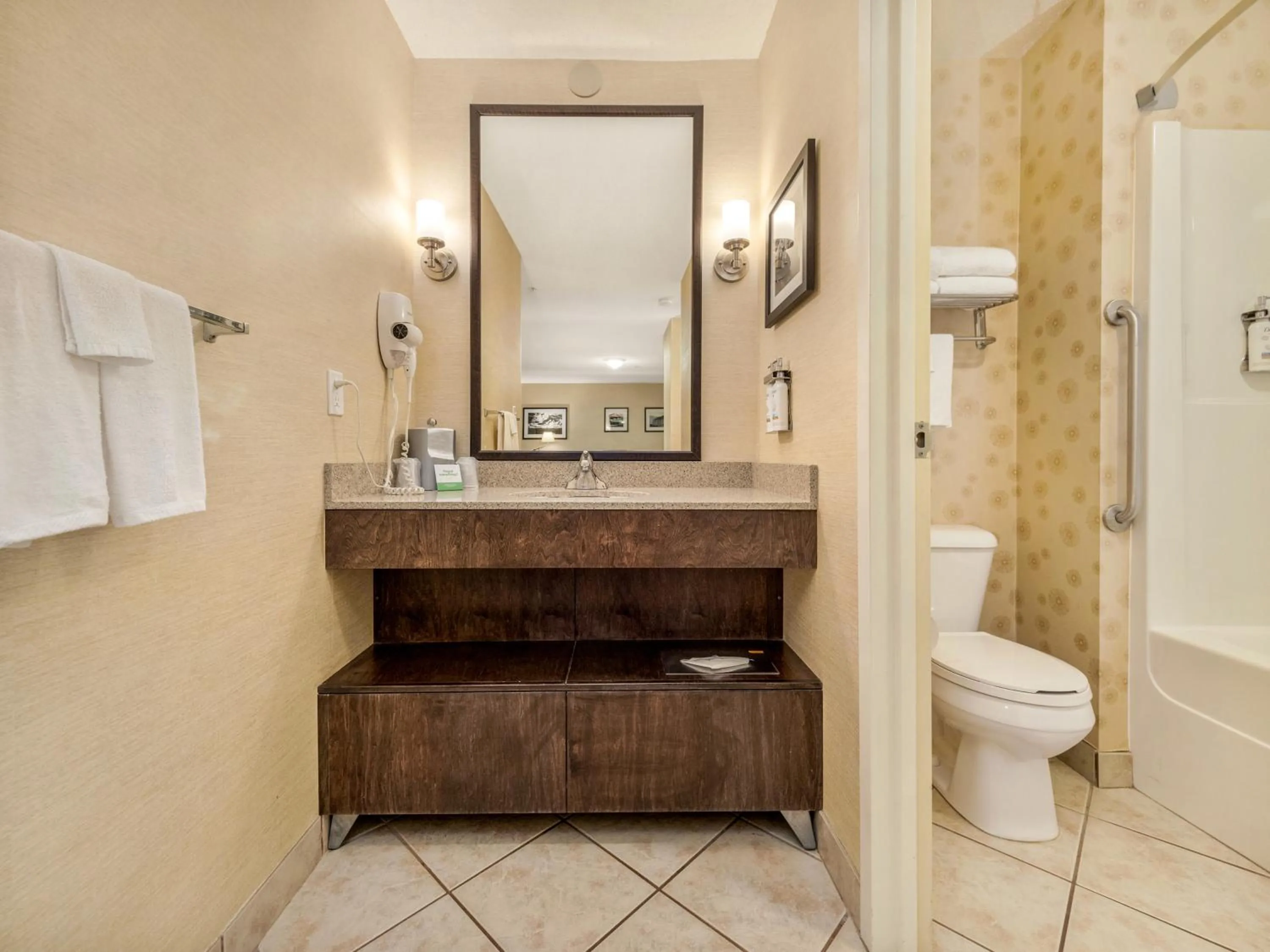 Shower in Holiday Inn Lethbridge by IHG