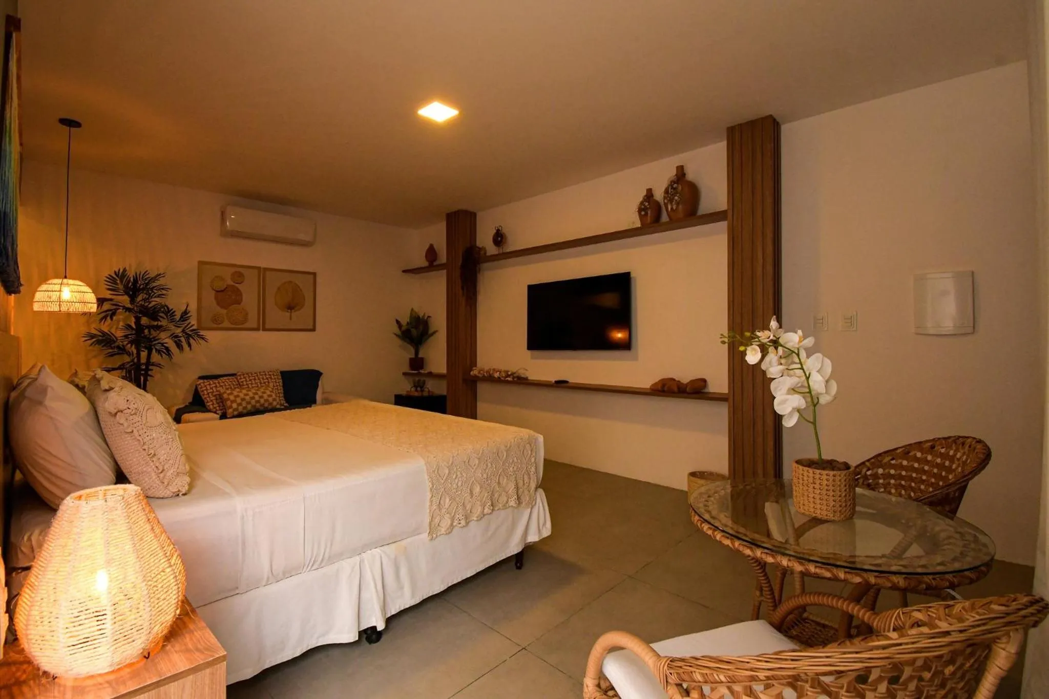 Bedroom, Bed in Pousada Encontro das Águas