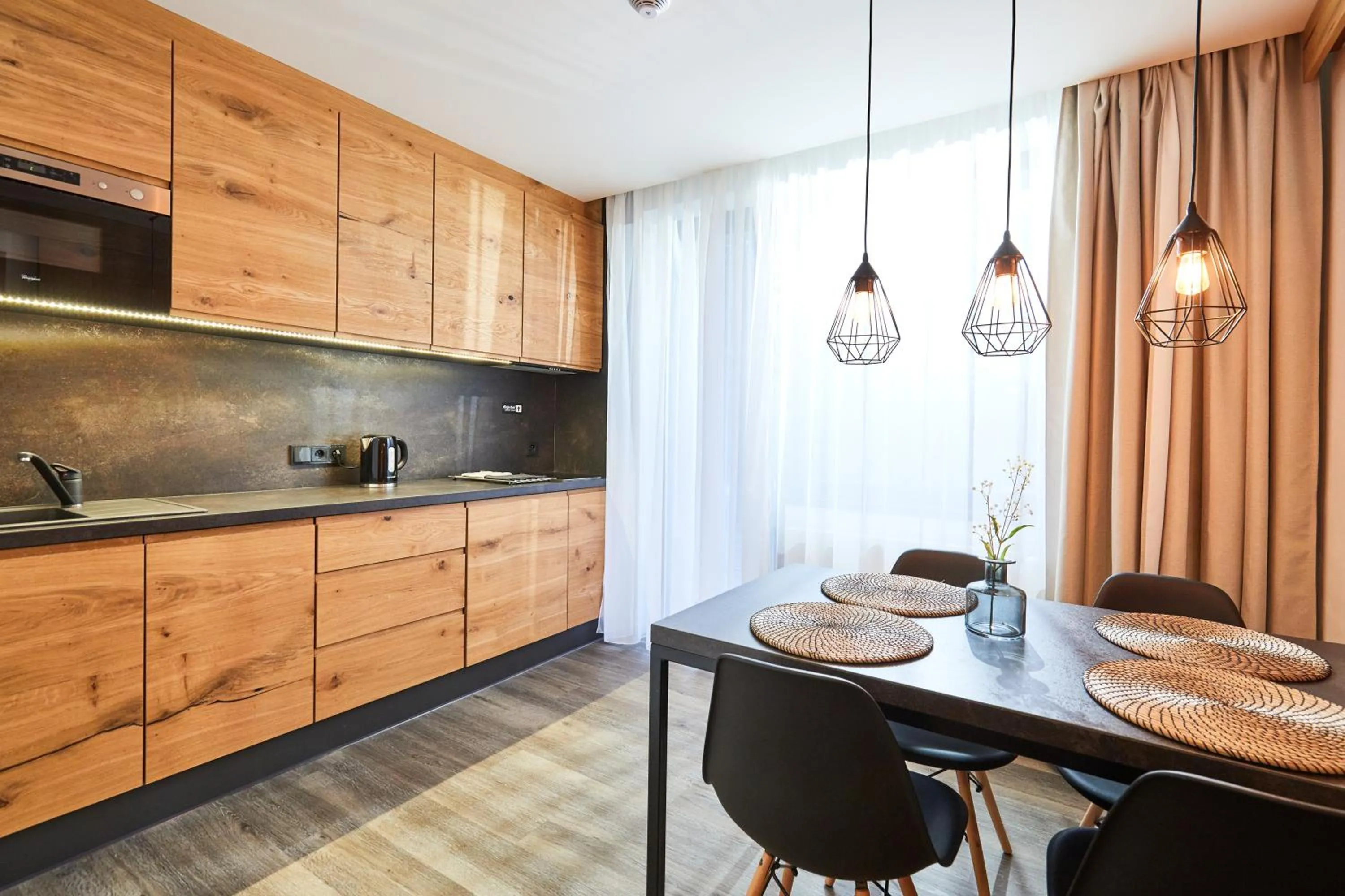 Kitchen or kitchenette in Resort Sněžné AMANITA