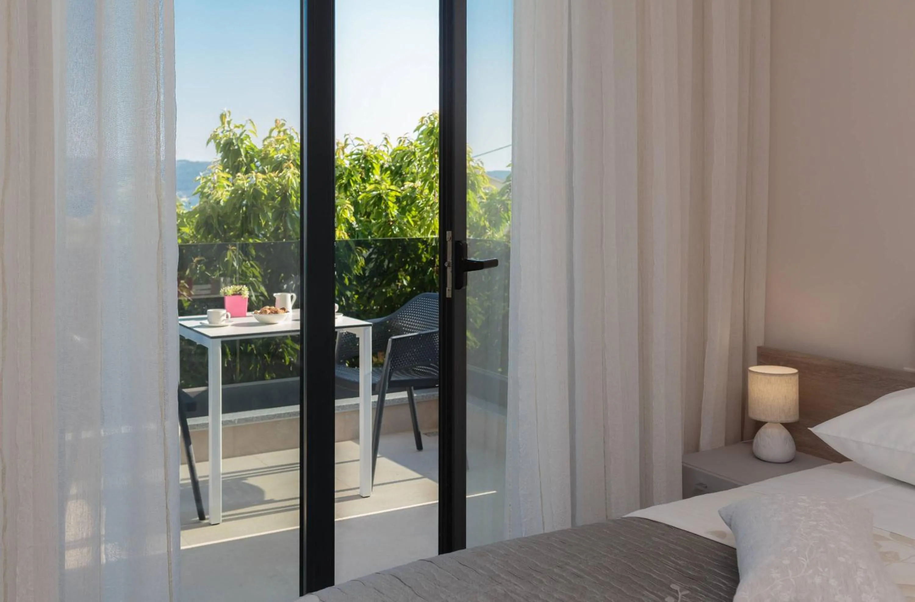 Balcony/Terrace, Bed in Villa Castello