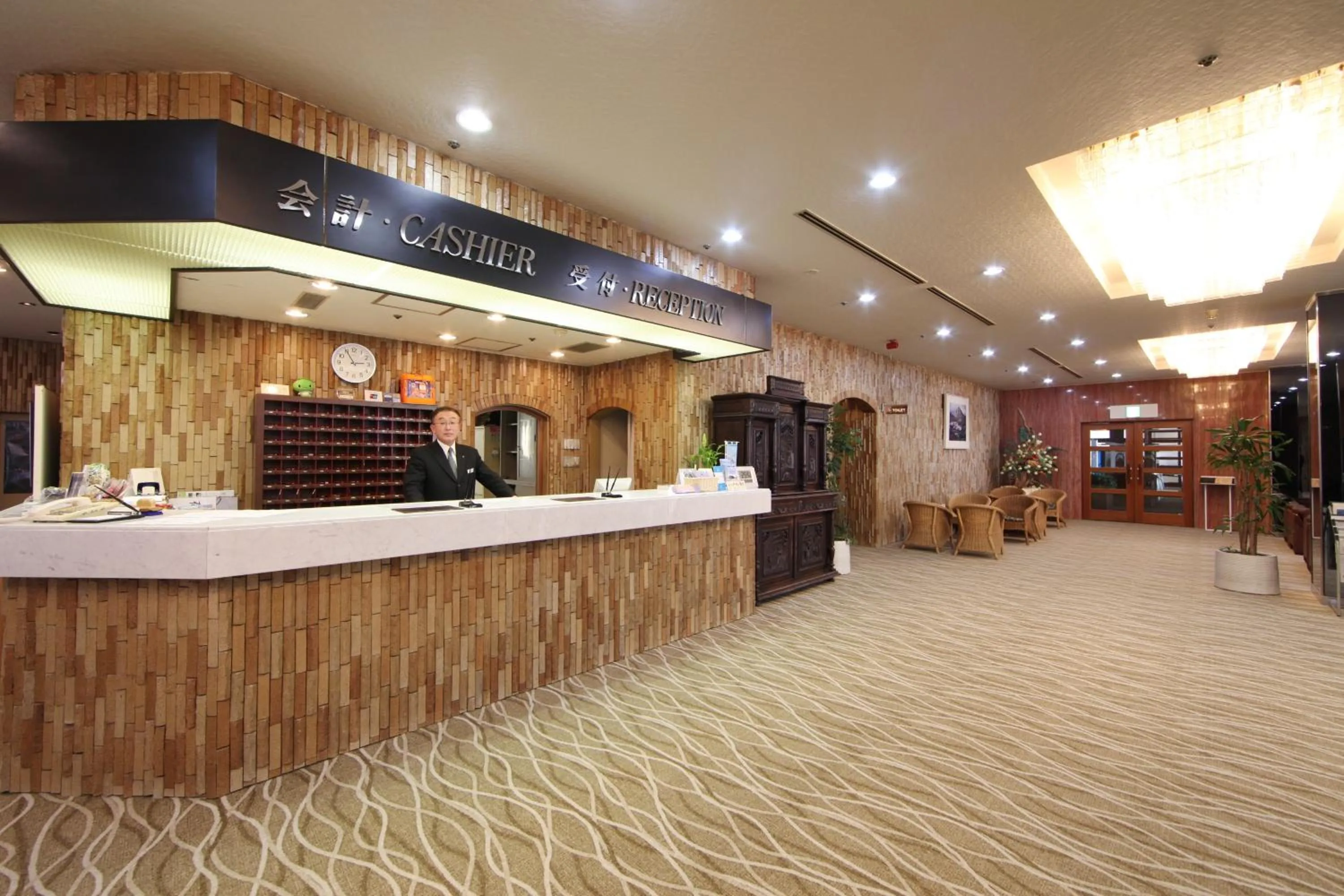 Lobby or reception in Okido Hotel