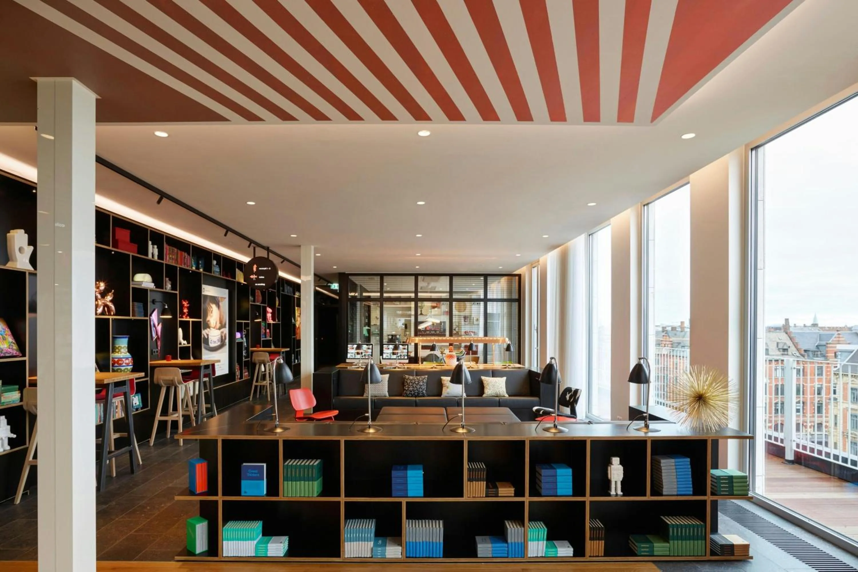 Lobby or reception in citizenM Copenhagen Radhuspladsen