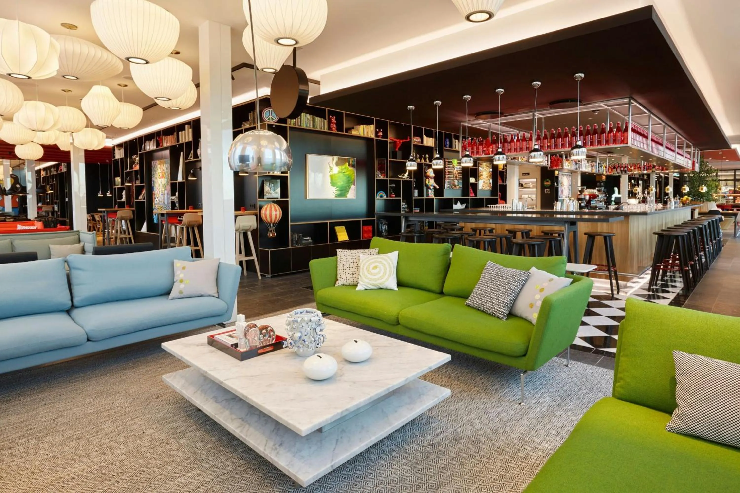 Lobby or reception in citizenM Copenhagen Radhuspladsen