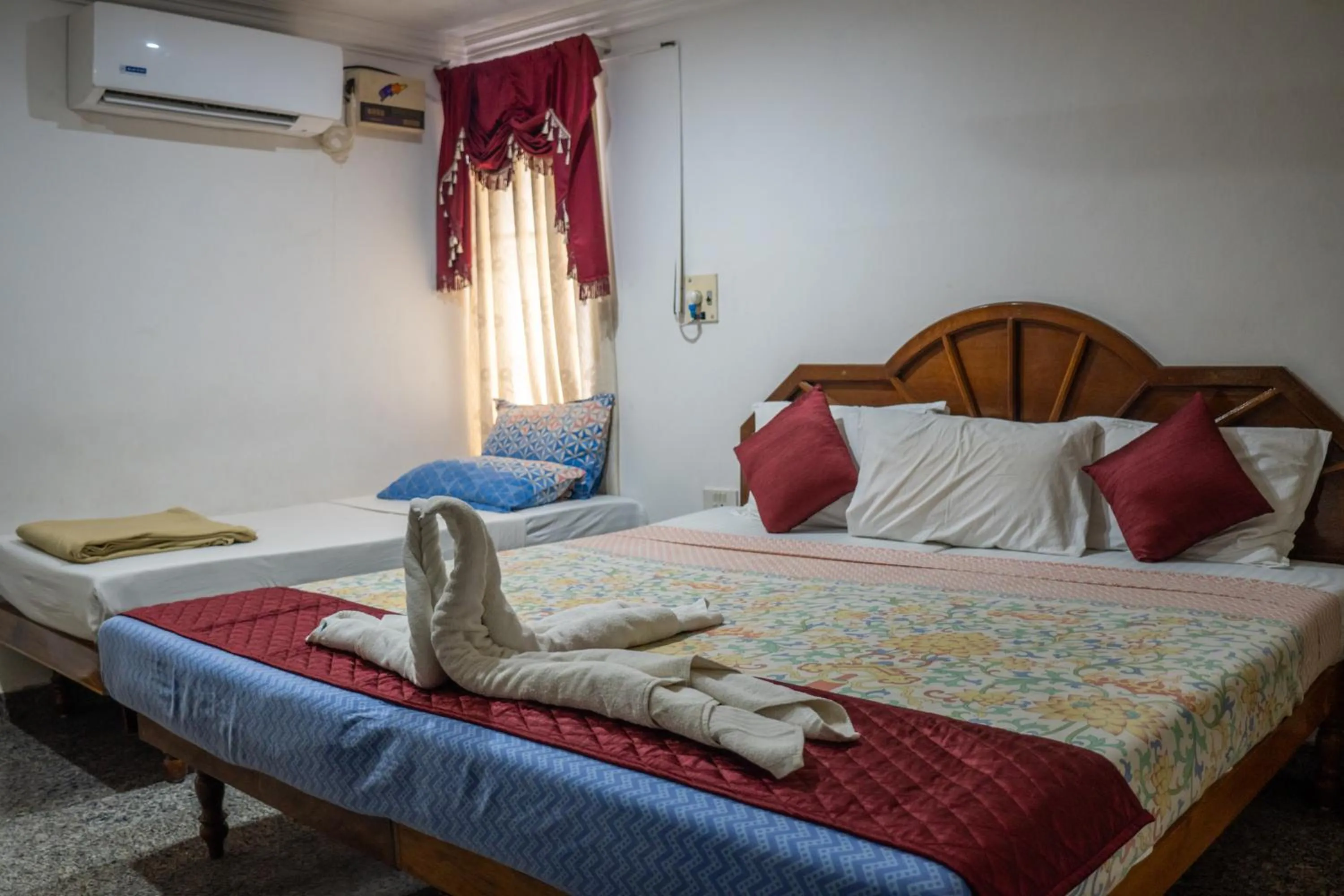 Bed in Marine Palace Beach Hotel