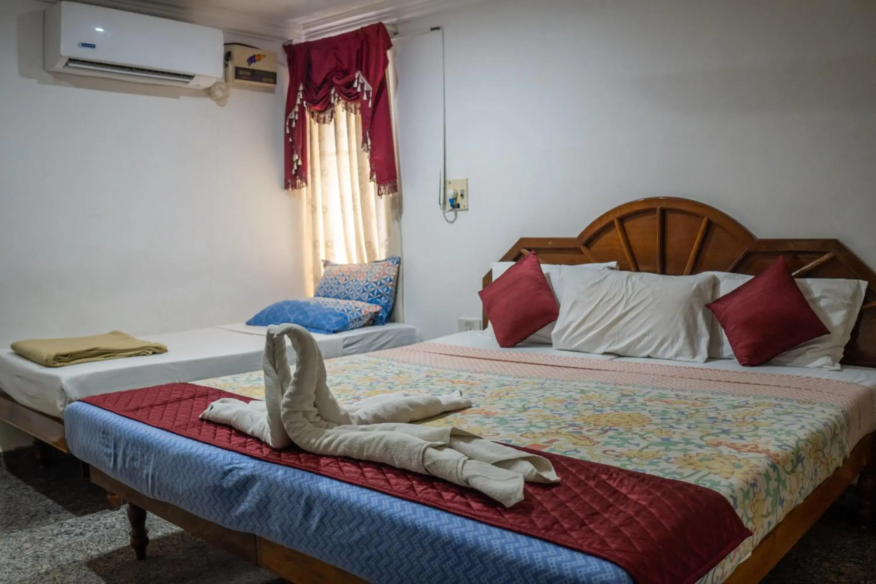 Bed in Marine Palace Beach Hotel Bed in Marine Palace Beach Hotel