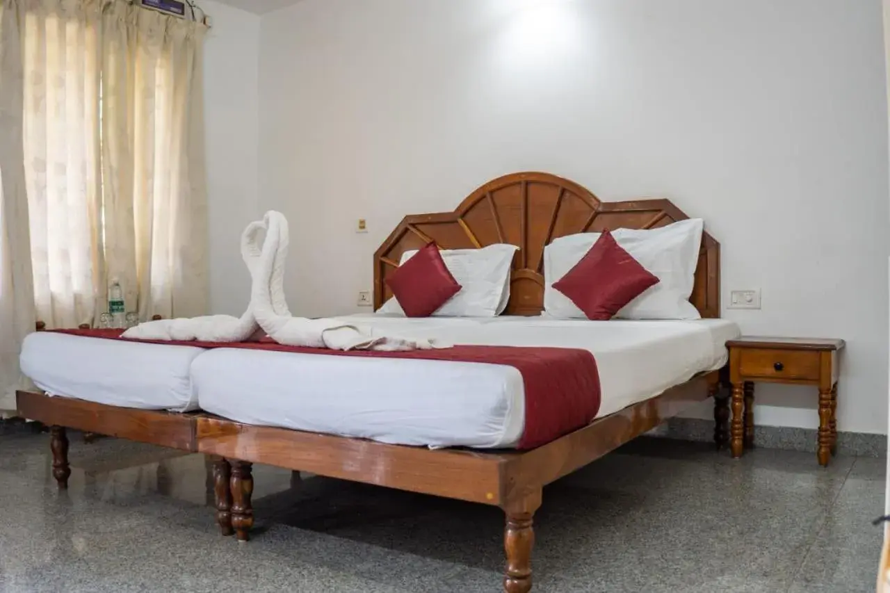 Bed in Marine Palace Beach Hotel Bed in Marine Palace Beach Hotel