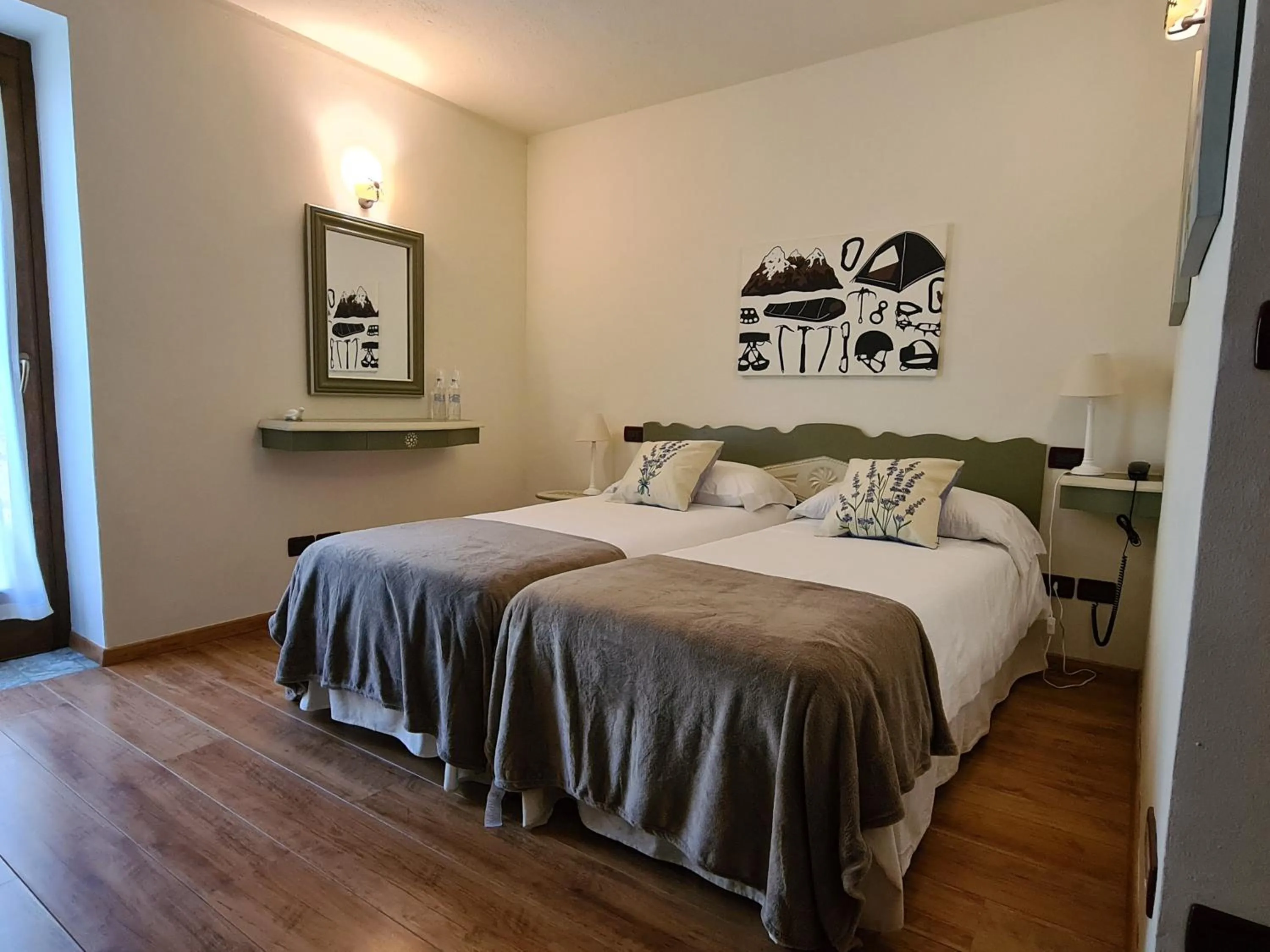 Bed in Hotel Dente Del Gigante