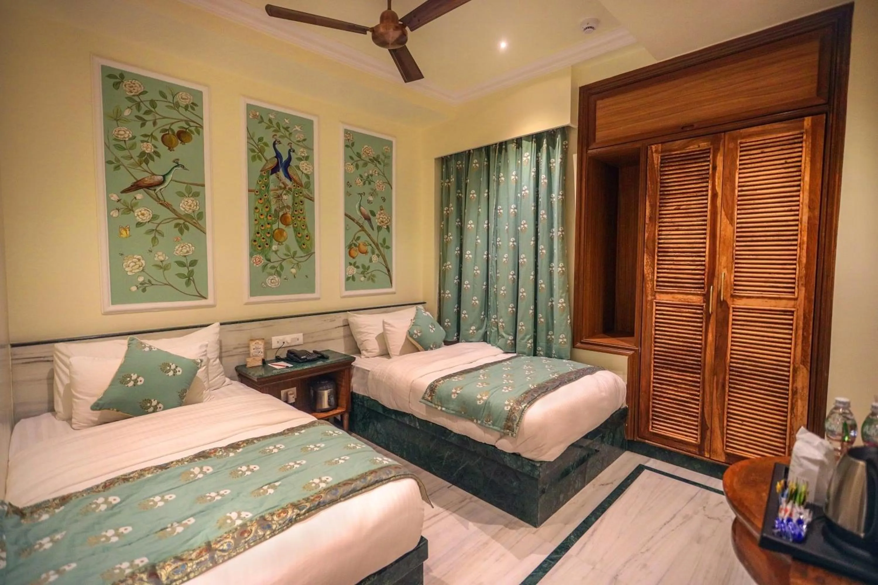 Bed in Panna Vilas - A Lake Facing Boutique Hotel