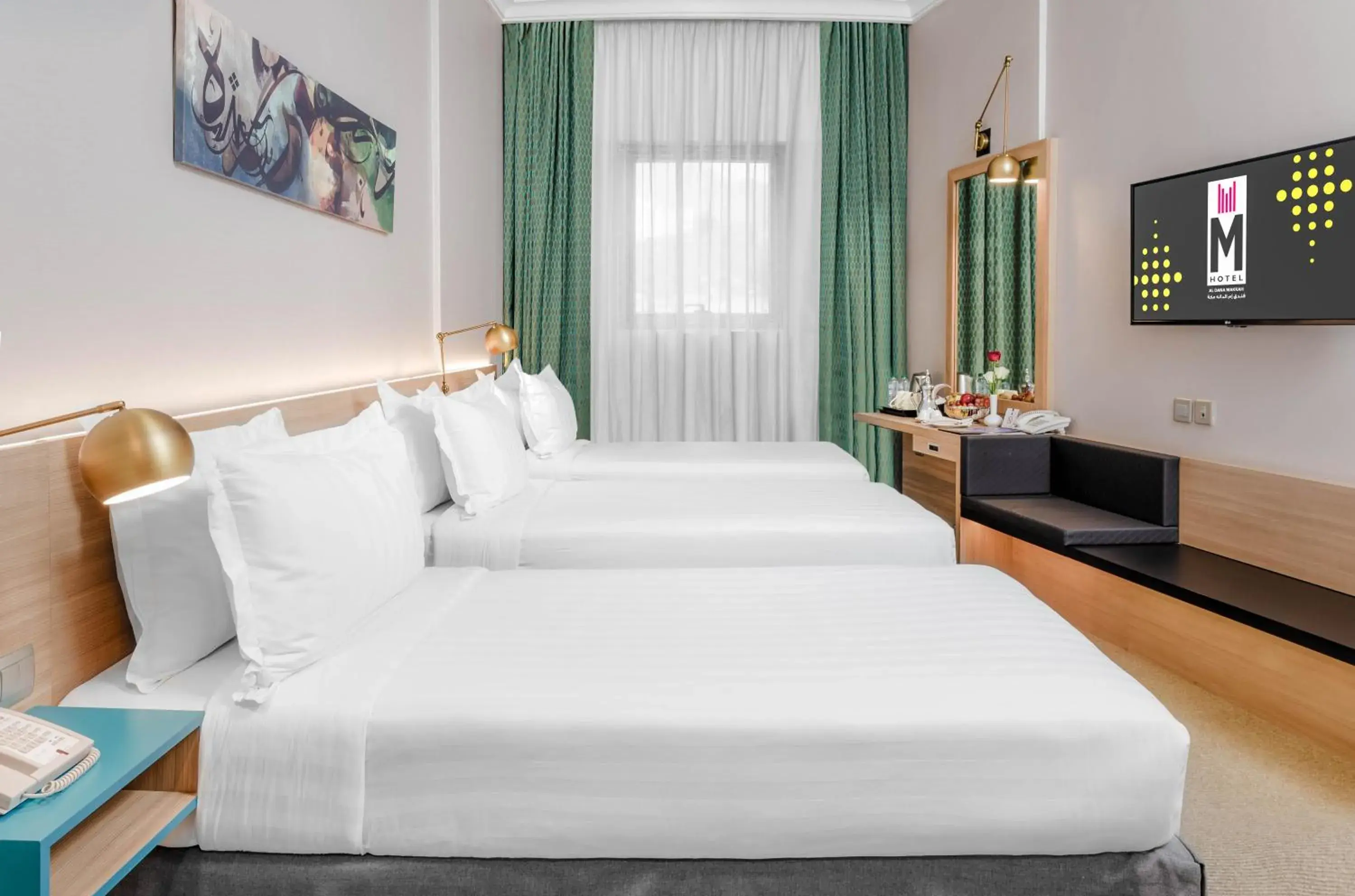 Shower, Bed in M Hotel Al Dana Makkah by Millennium Shower, Bed in M Hotel Al Dana Makkah by Millennium