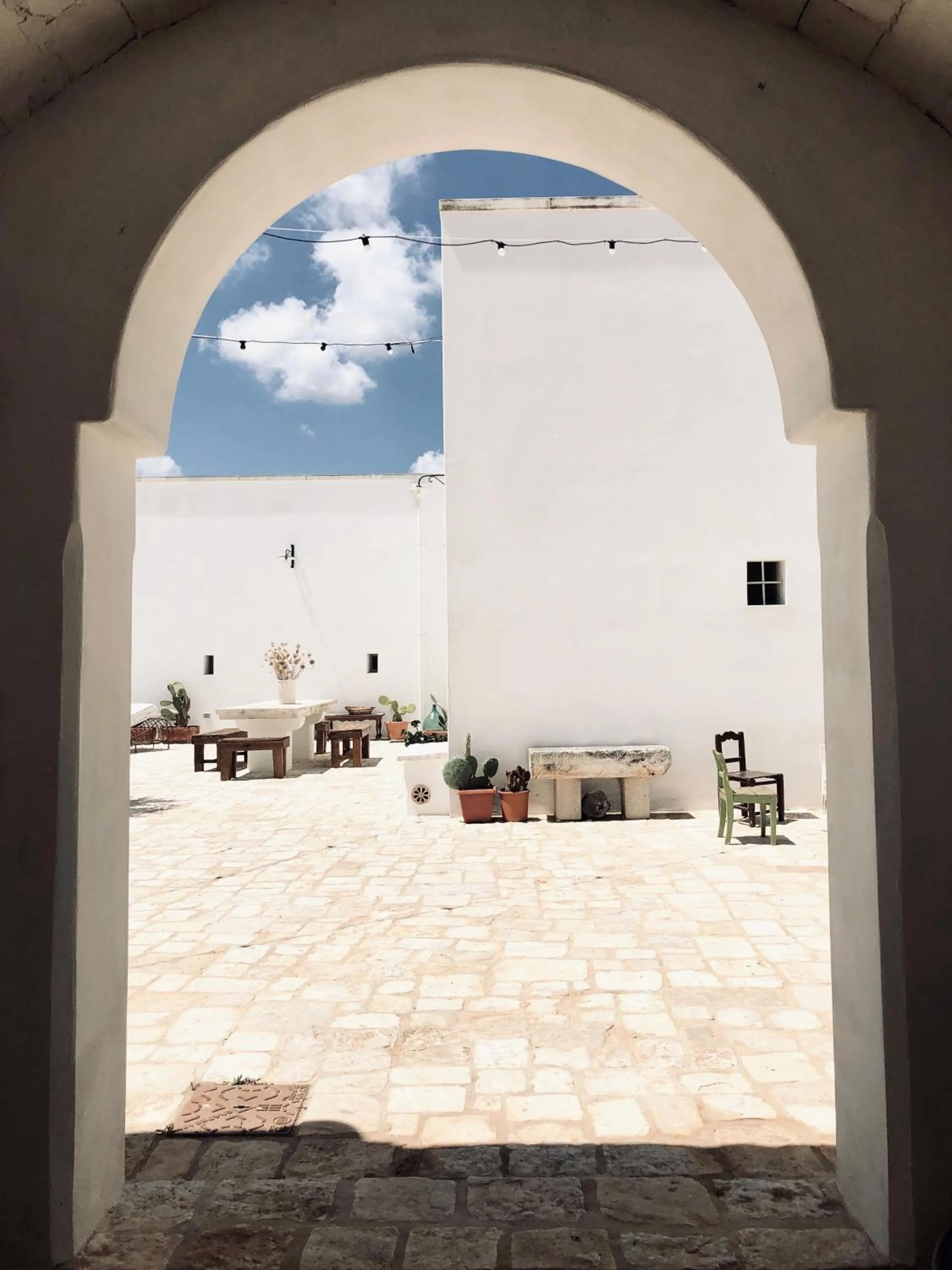 Facade/entrance in Masseria Fenicia