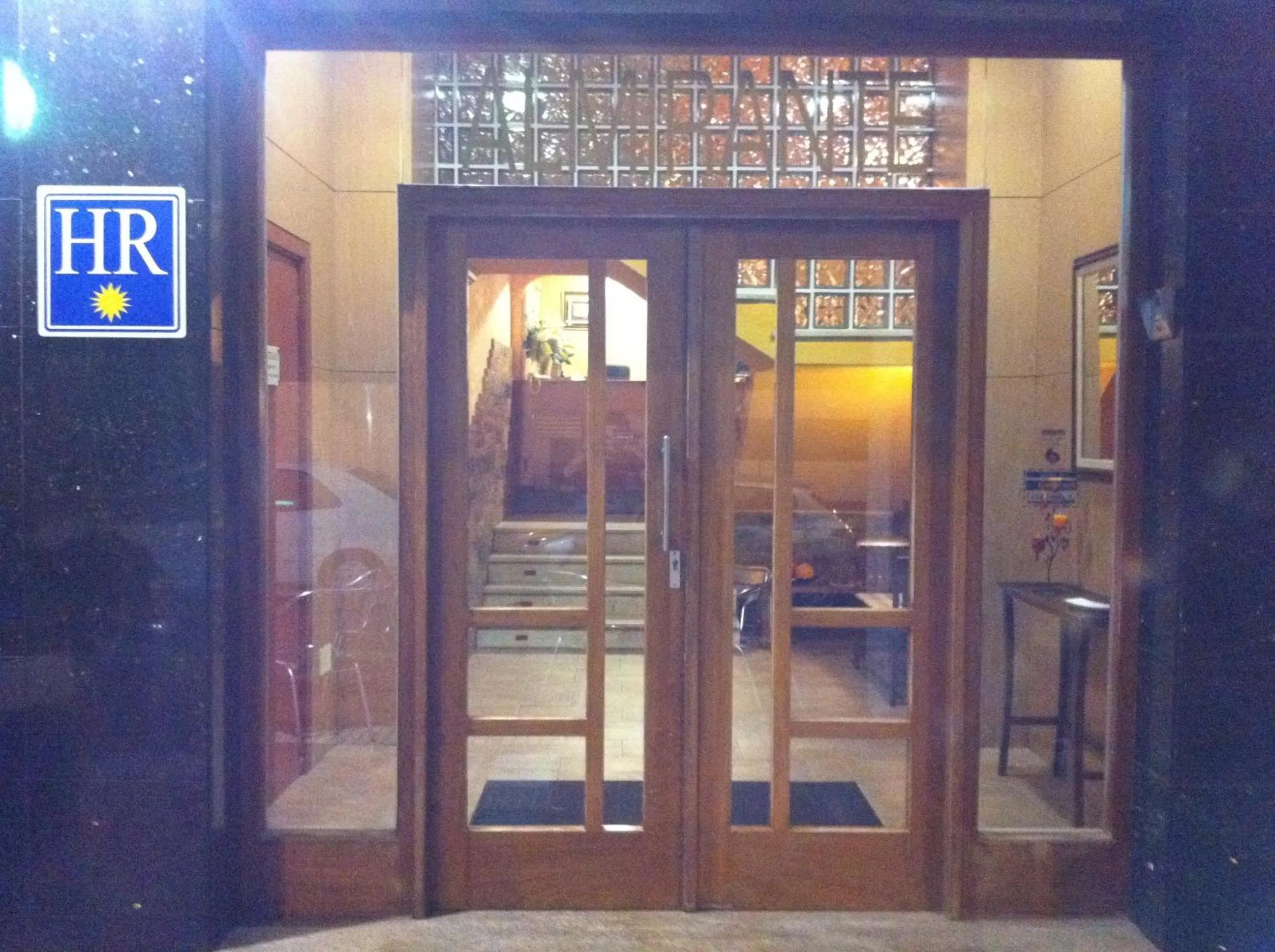 Facade/entrance in Hotel Almirante