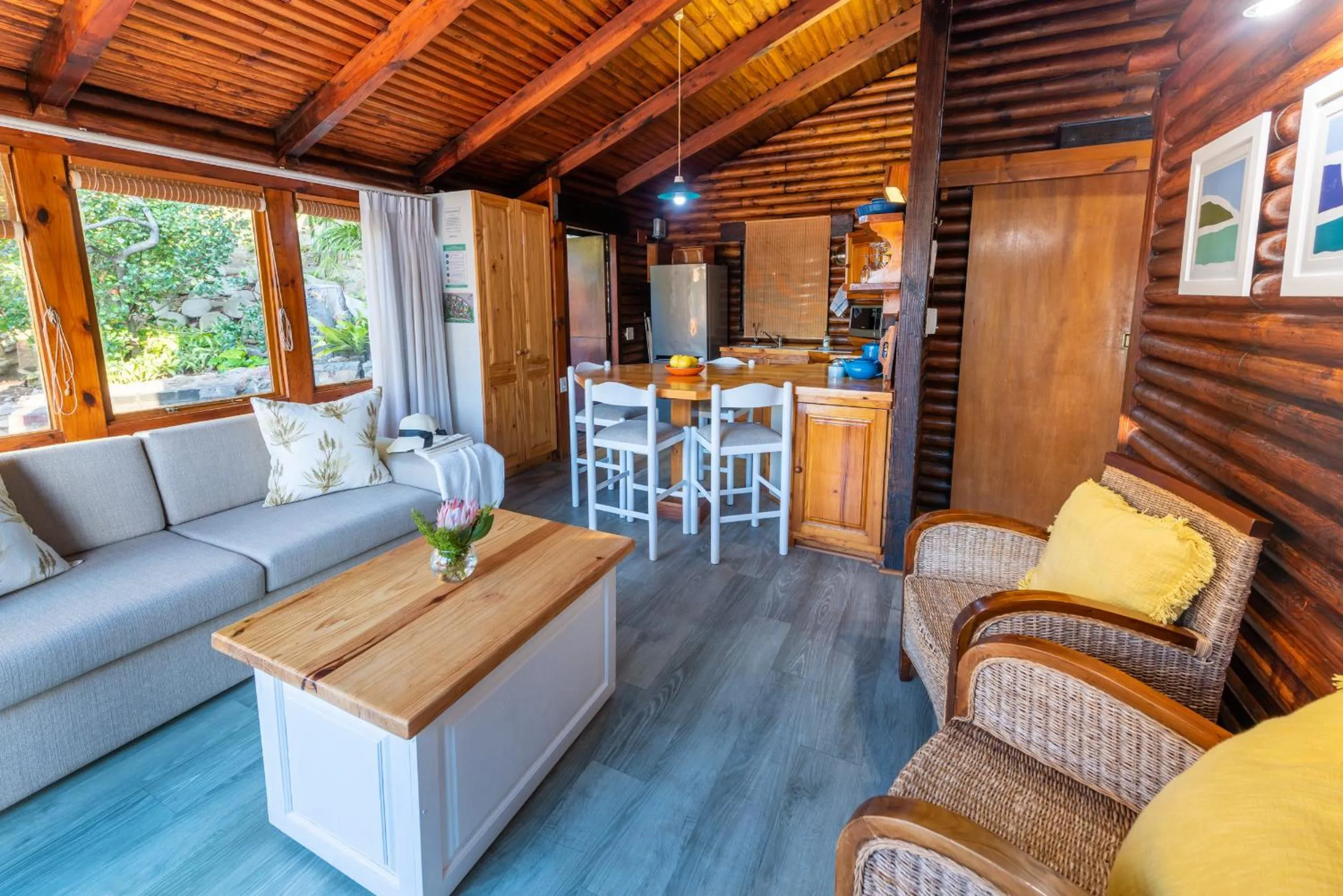 Seating area in Under Milkwood Resort