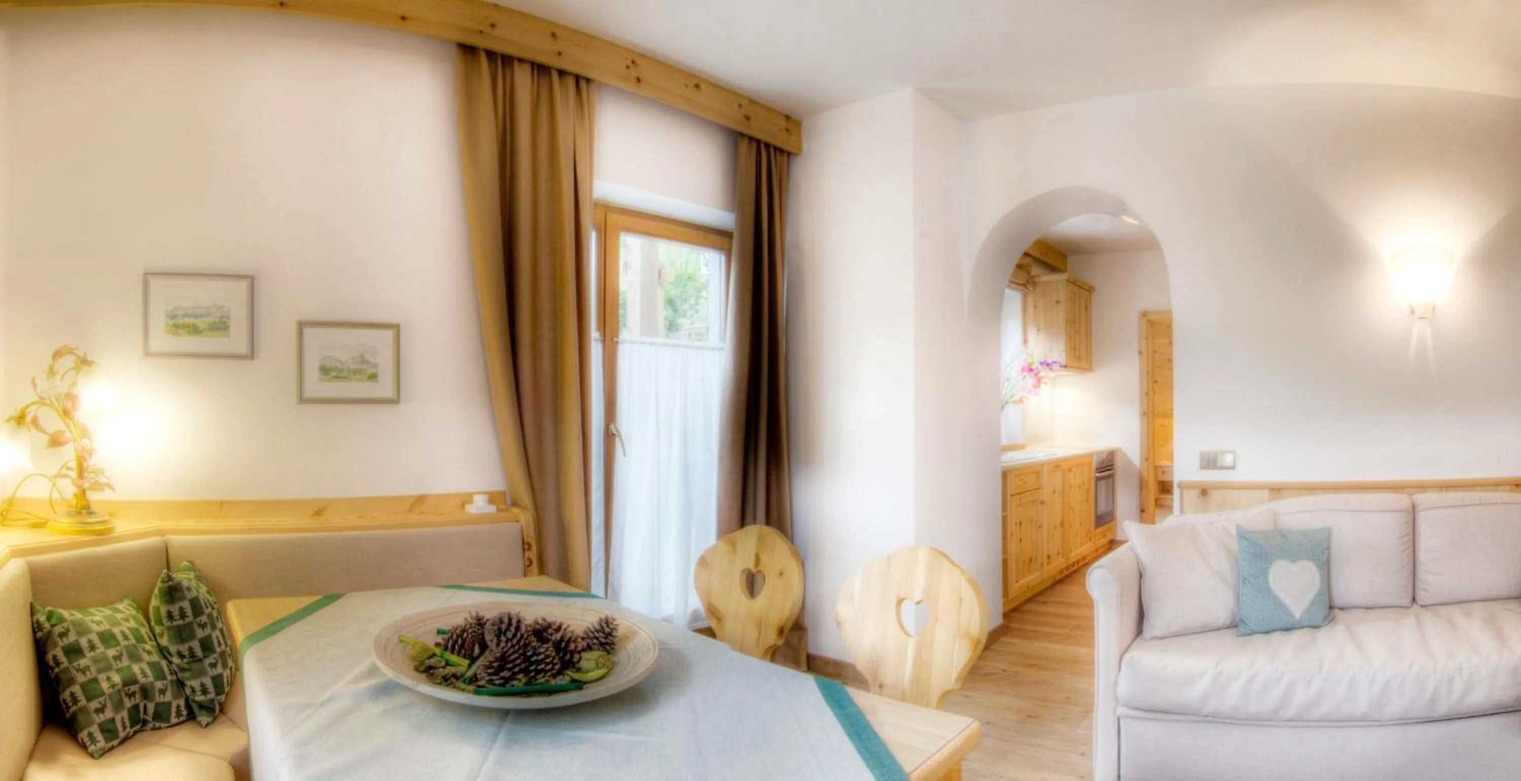 Living room, Bed in Family and Wellness Residence Ciasa Antersies