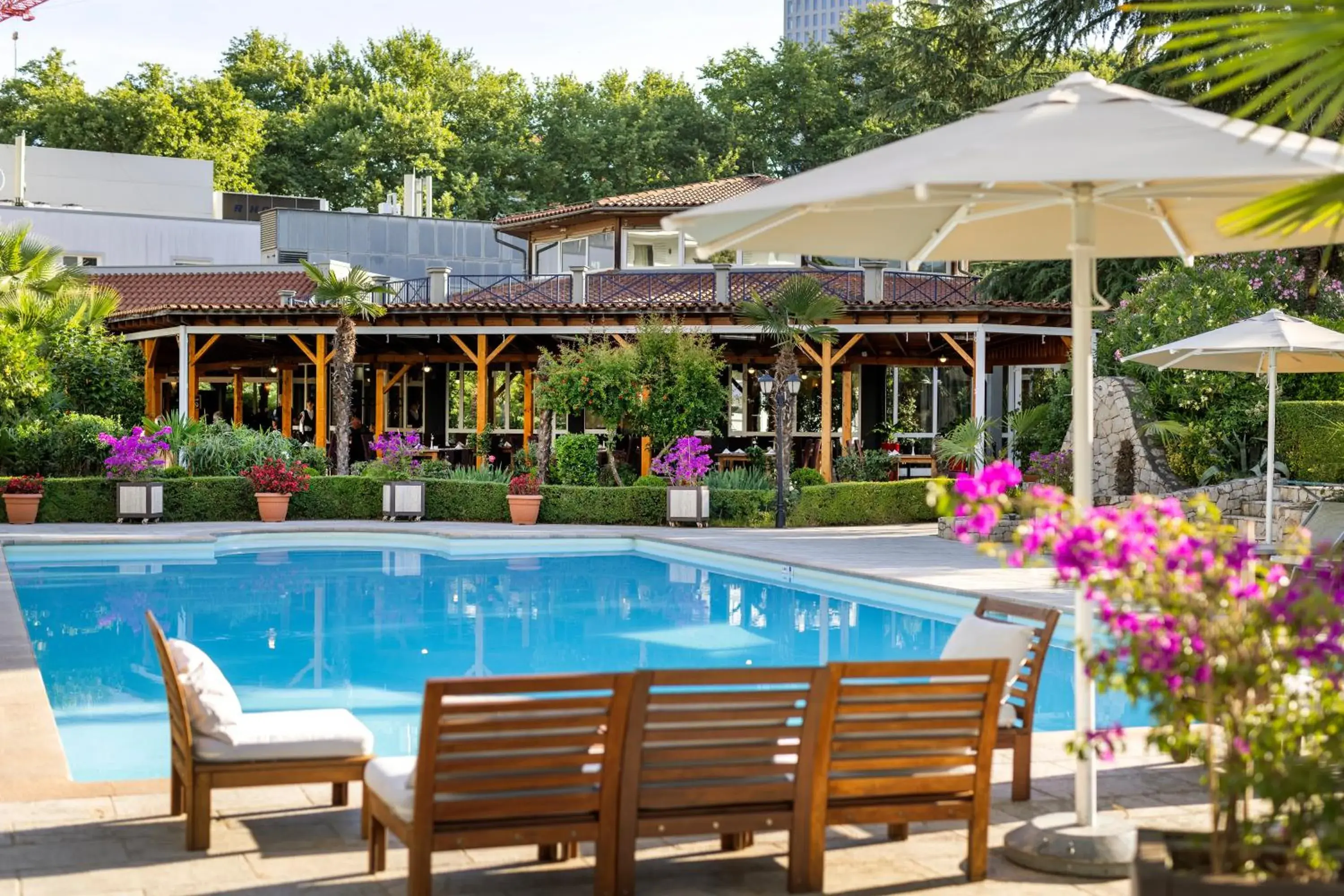 Swimming pool in Rogner Hotel Tirana Swimming pool in Rogner Hotel Tirana