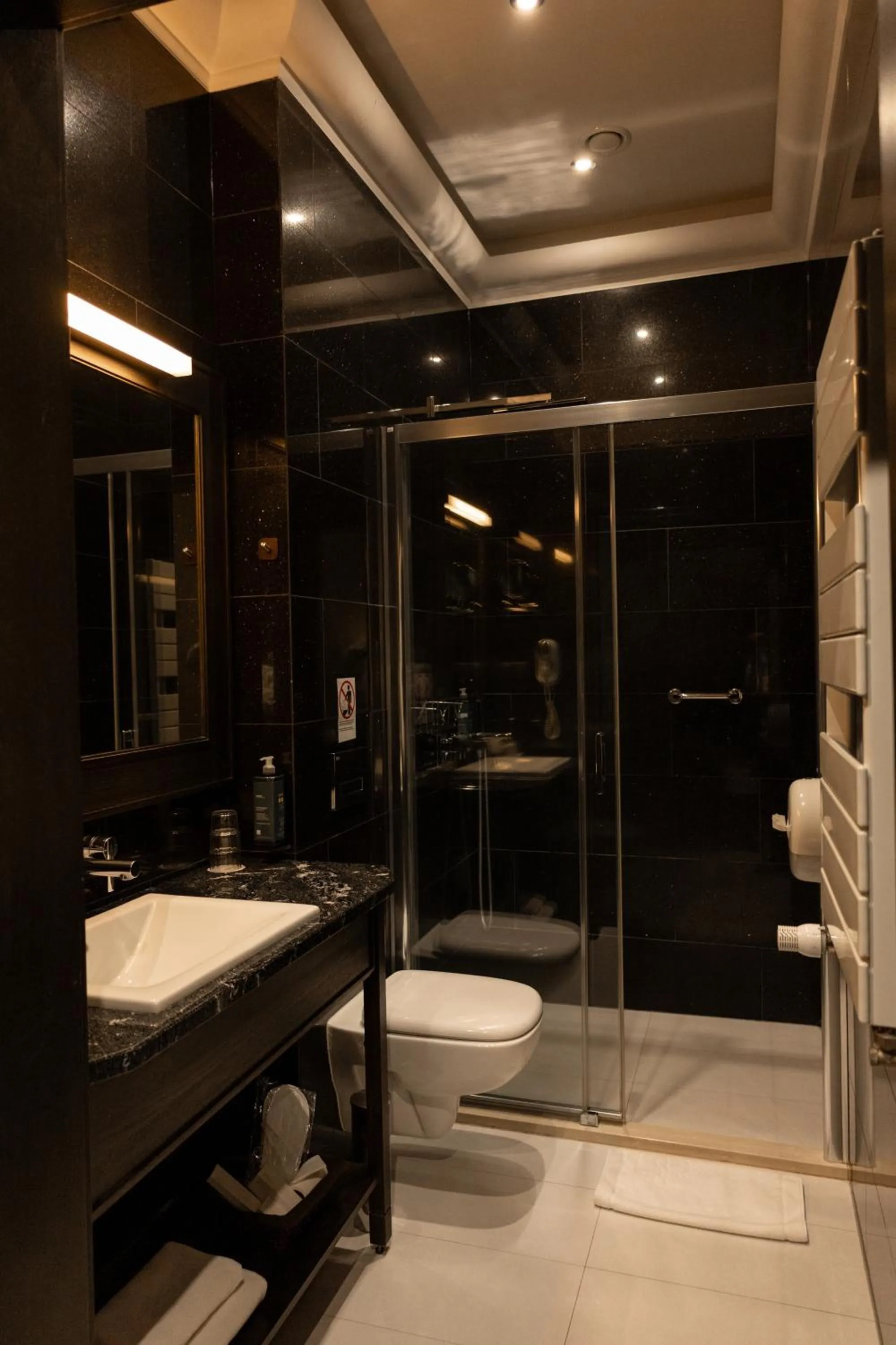 Shower in Red Baron Hotel & Restaurant