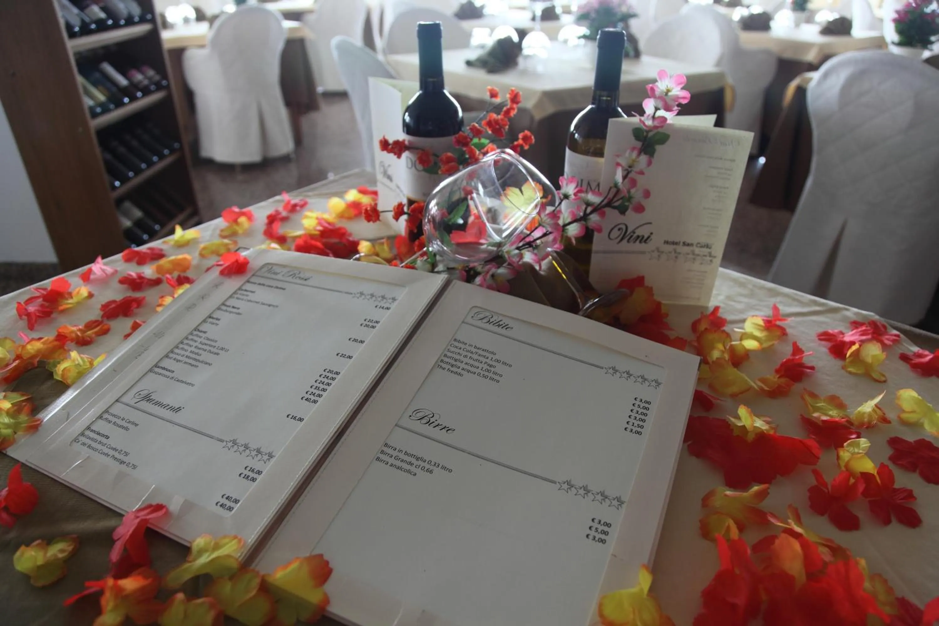 Food and drinks in Hotel San Carlo