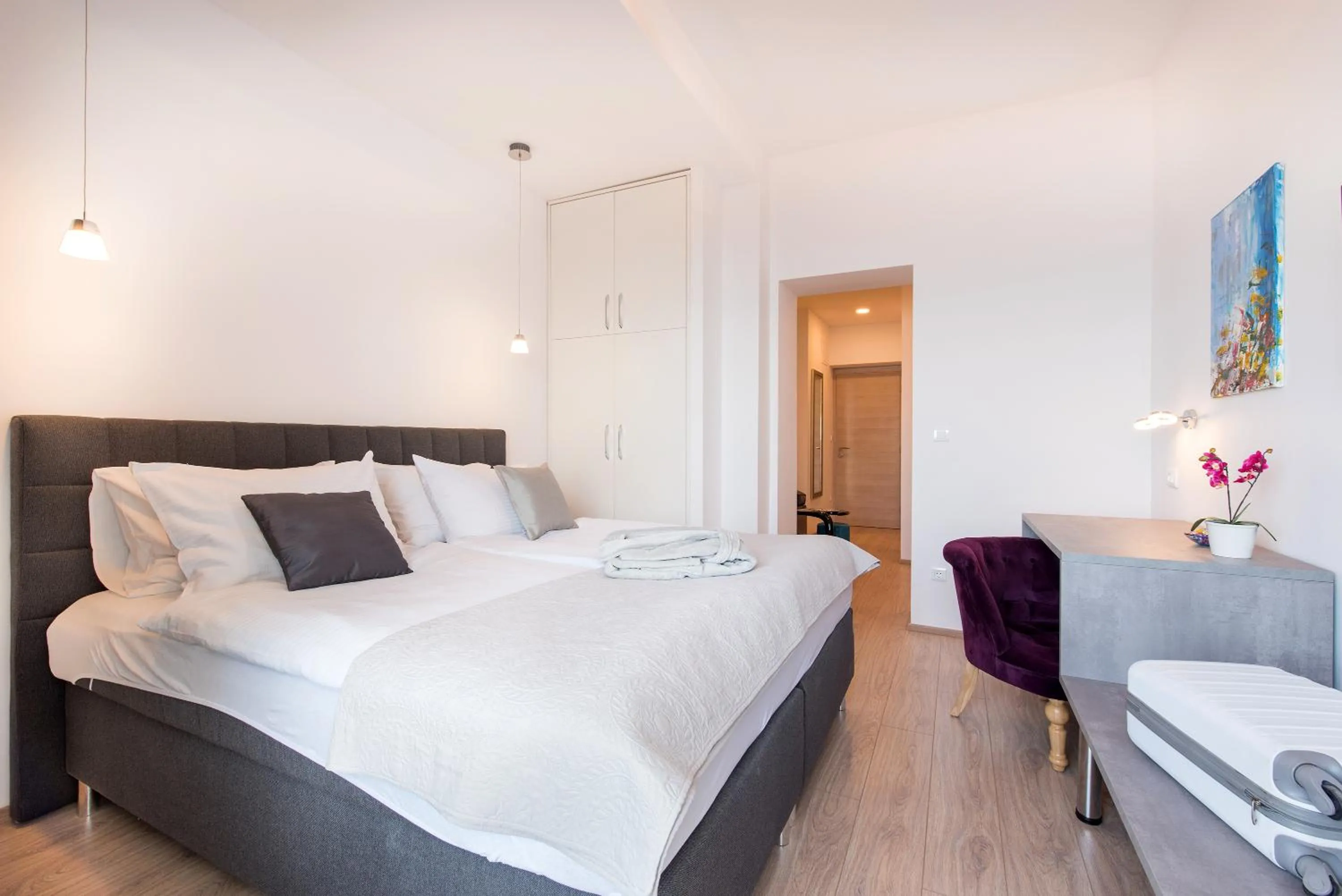 Bed in Beachfront Apartments Zanic
