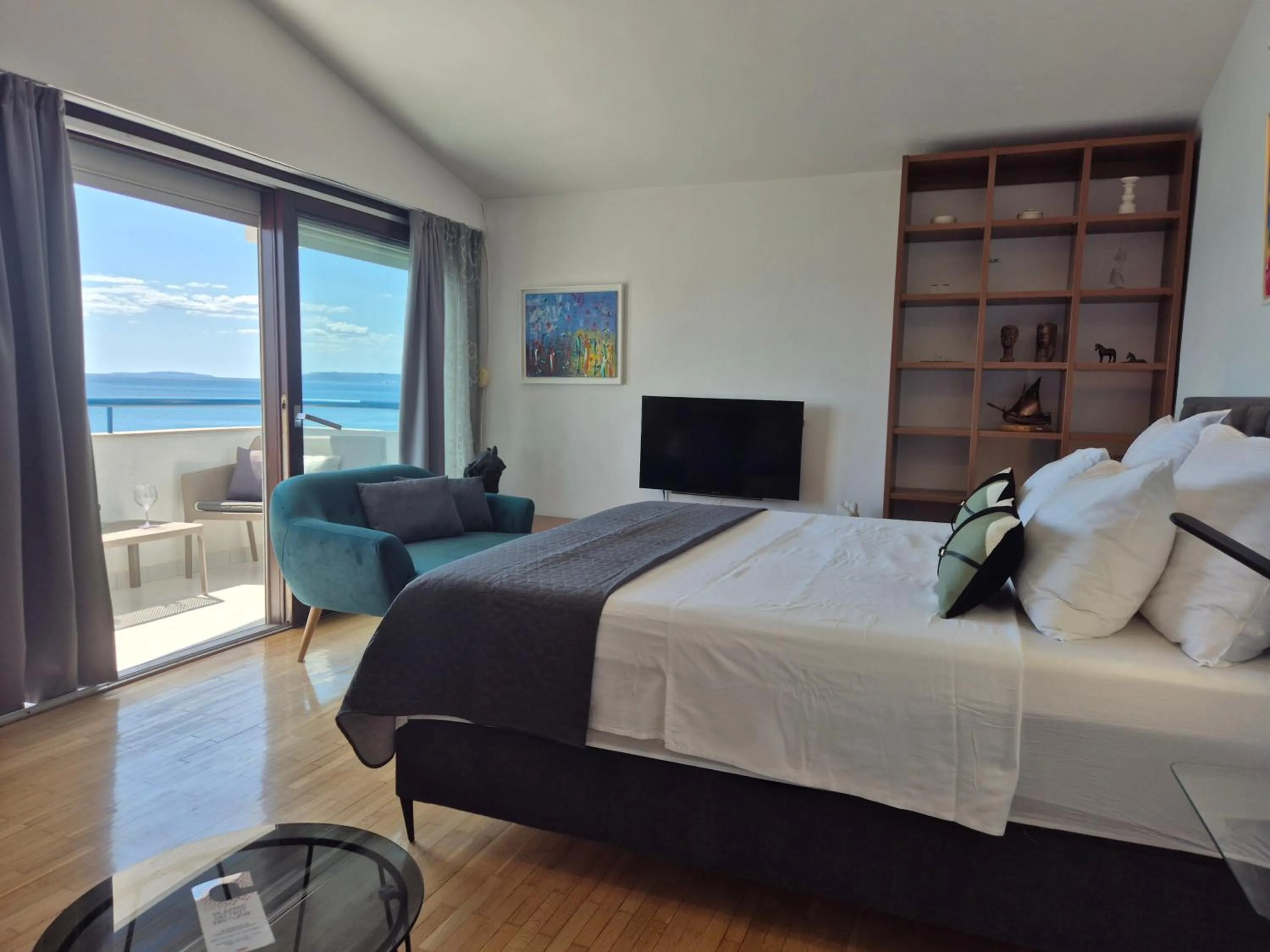 Sea view, Bed in Beachfront Apartments Zanic