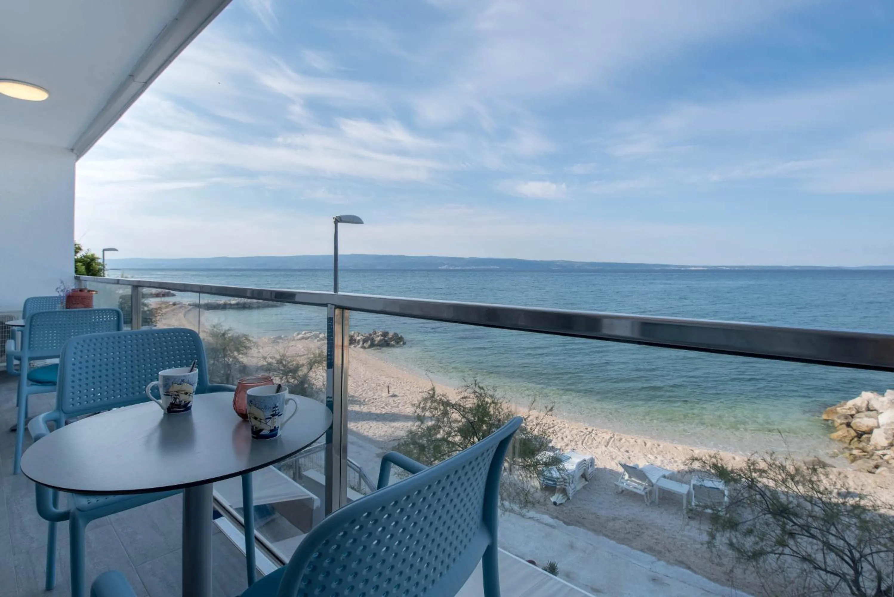 Balcony/Terrace in Beachfront Apartments Zanic