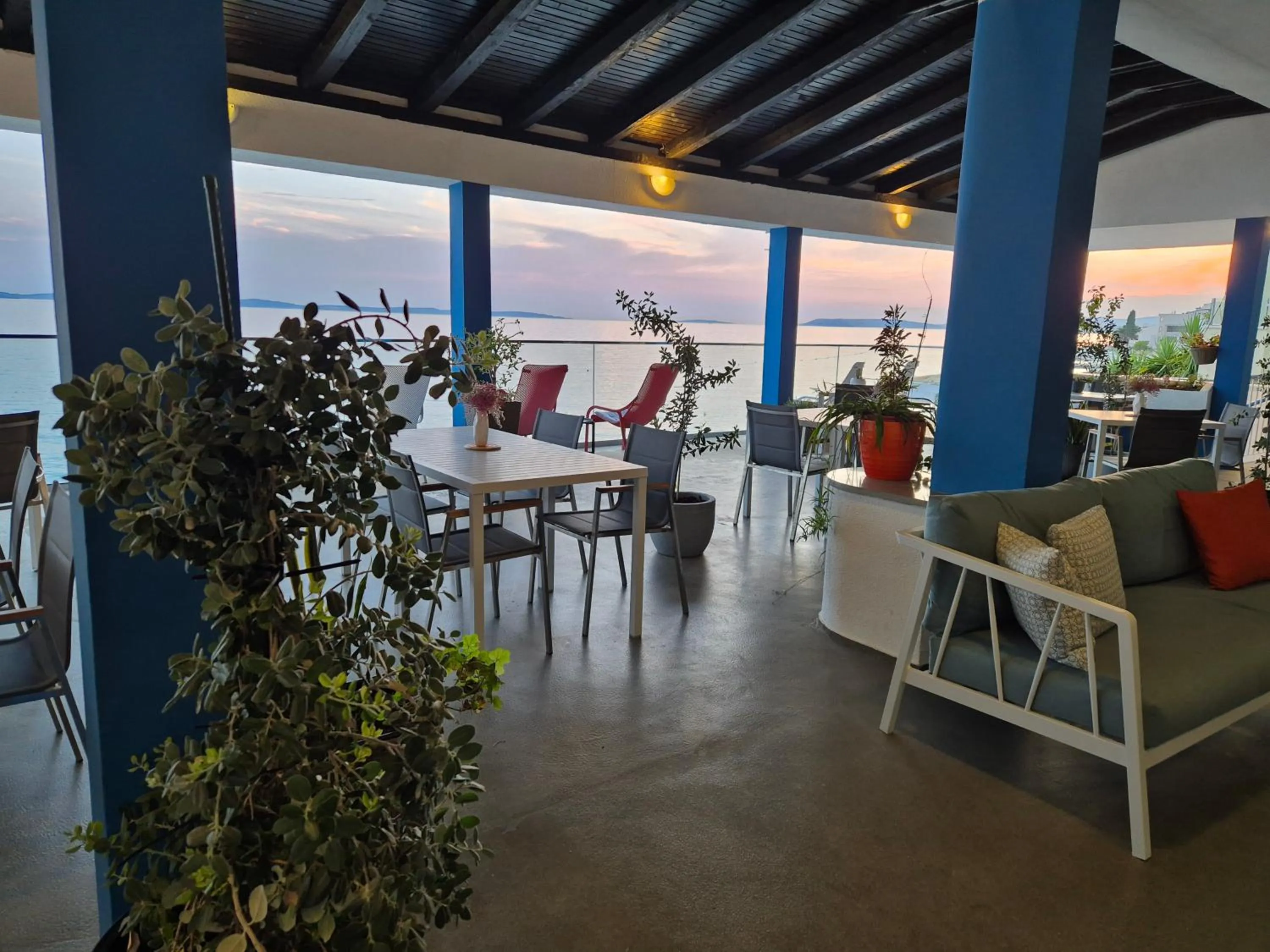 Balcony/Terrace in Beachfront Apartments Zanic