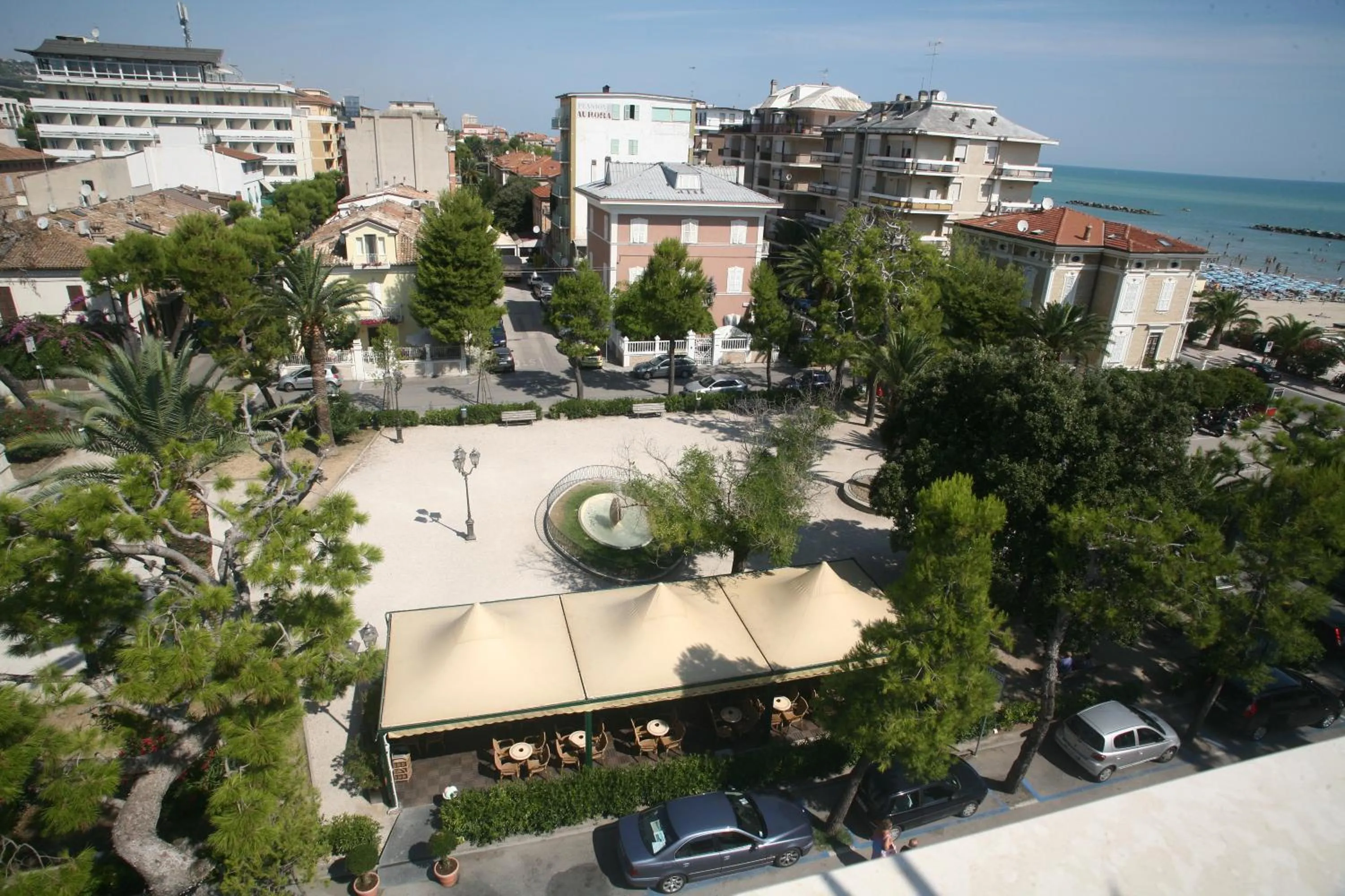 Garden view in Hotel Victoria