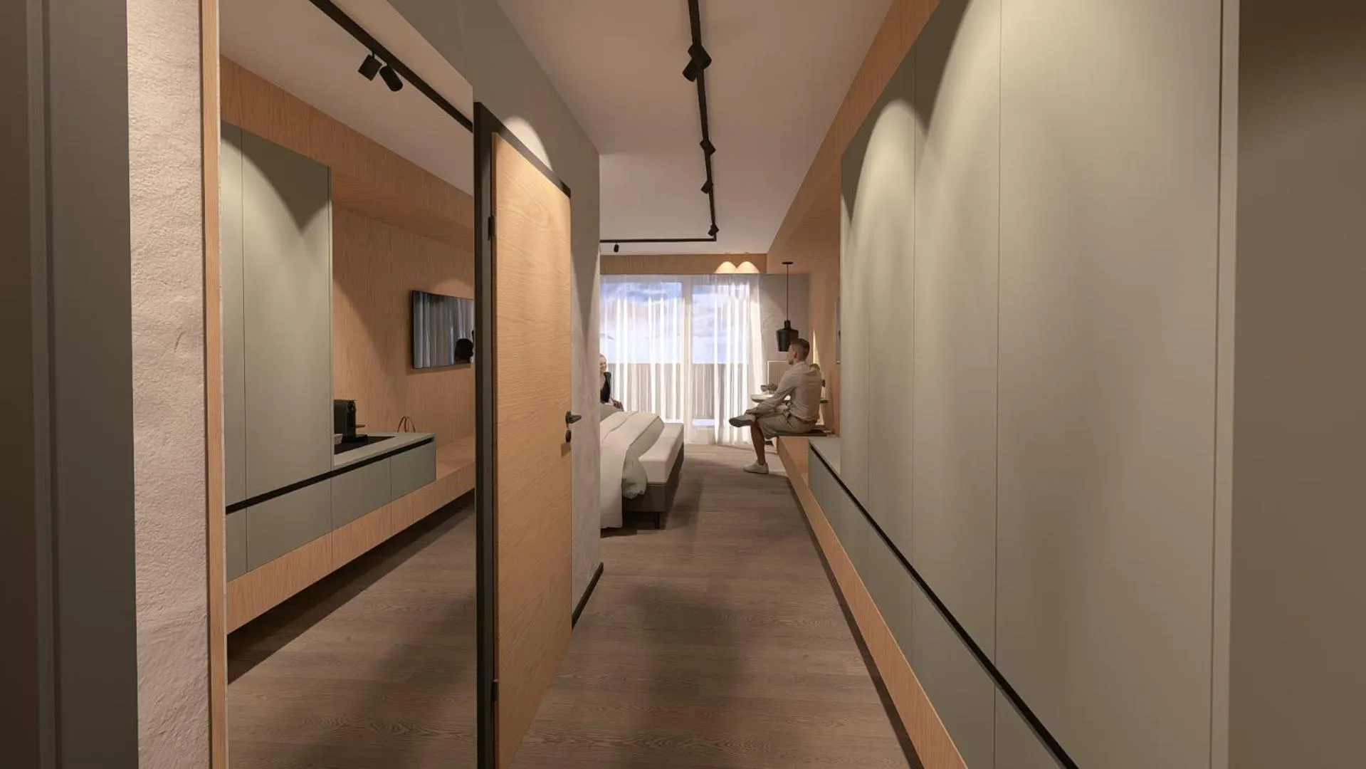 Bed in Hotel Almrausch