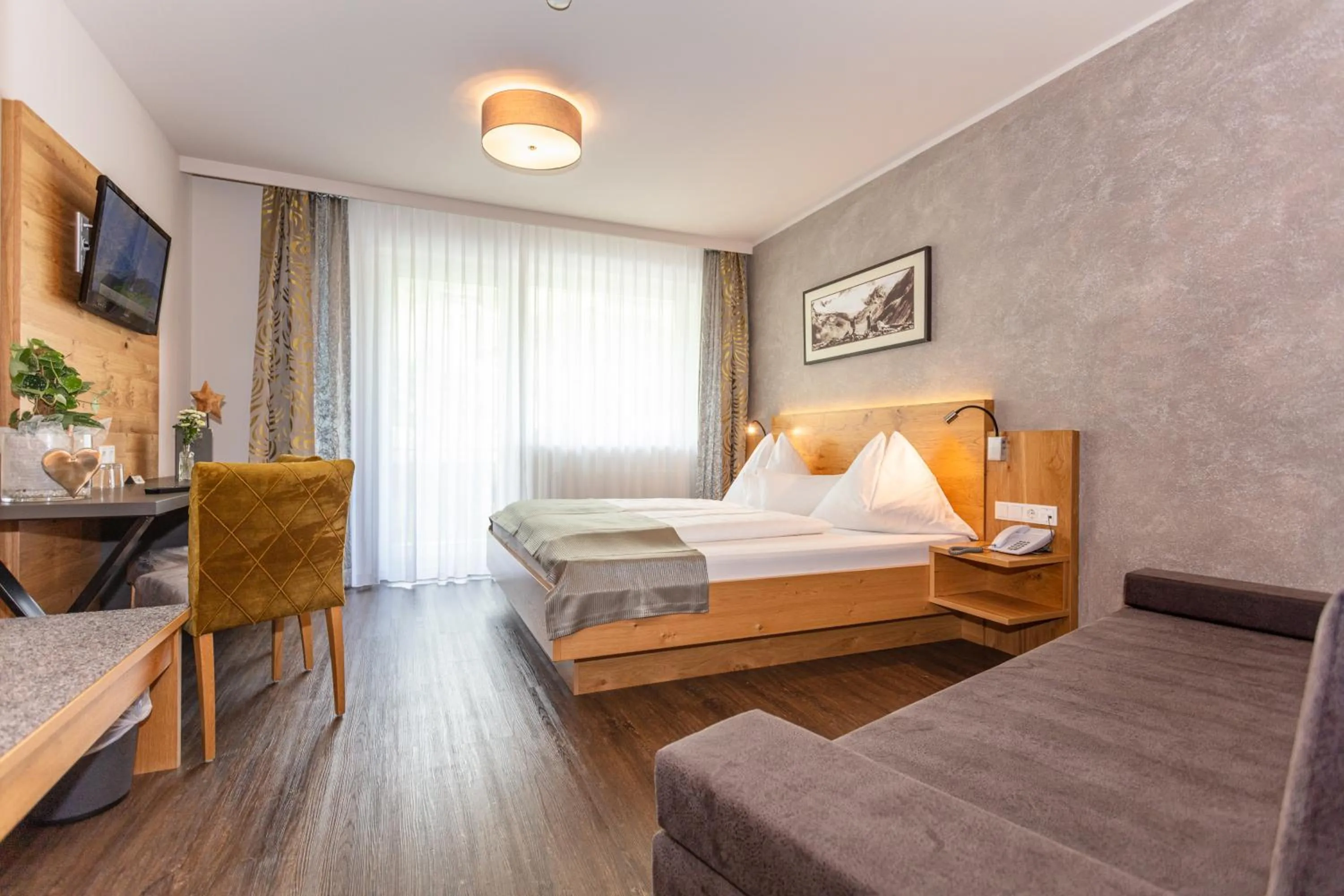 Bed in Hotel Almrausch