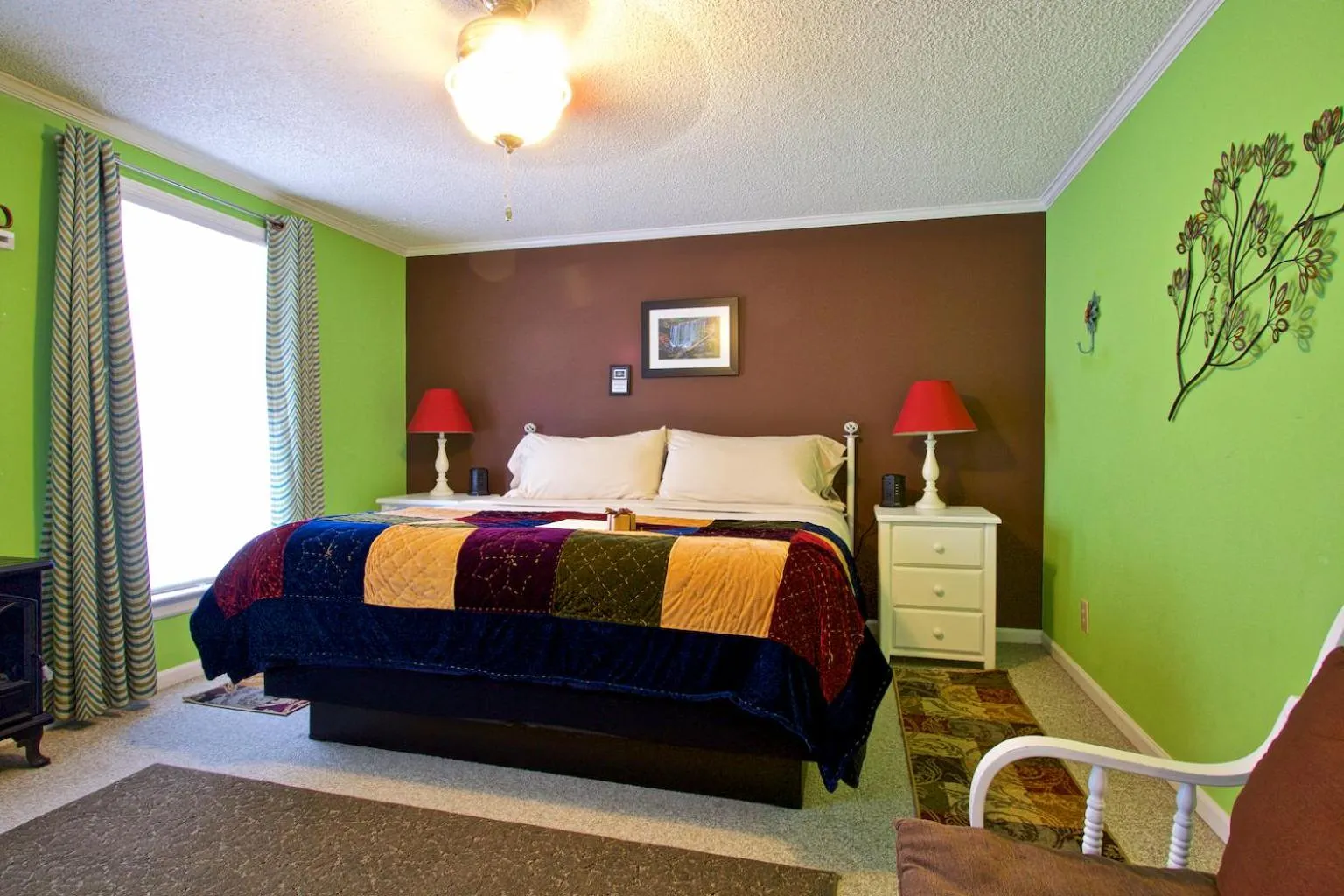 Bed in Blacksburg Bed & Breakfast