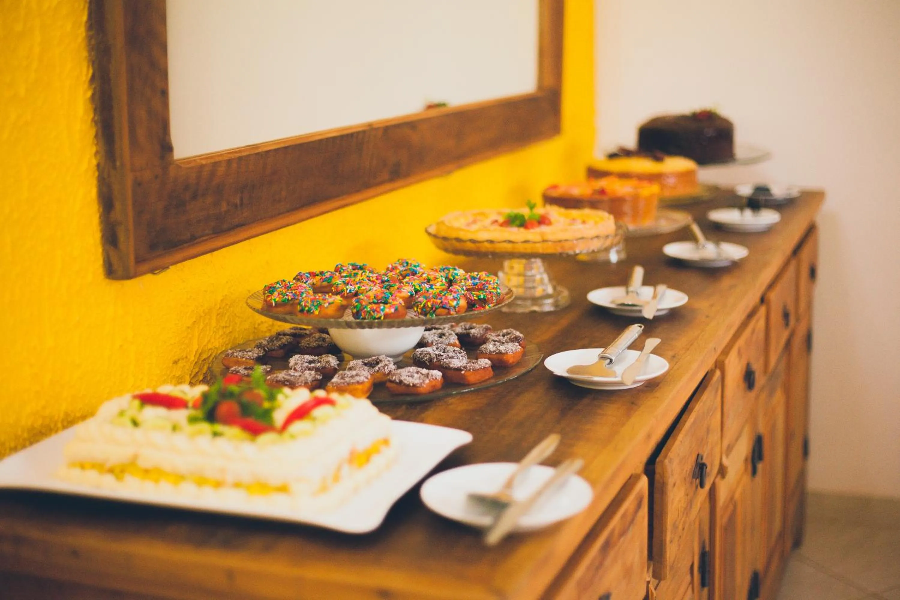 Continental breakfast in Pousada Villa Atlântica