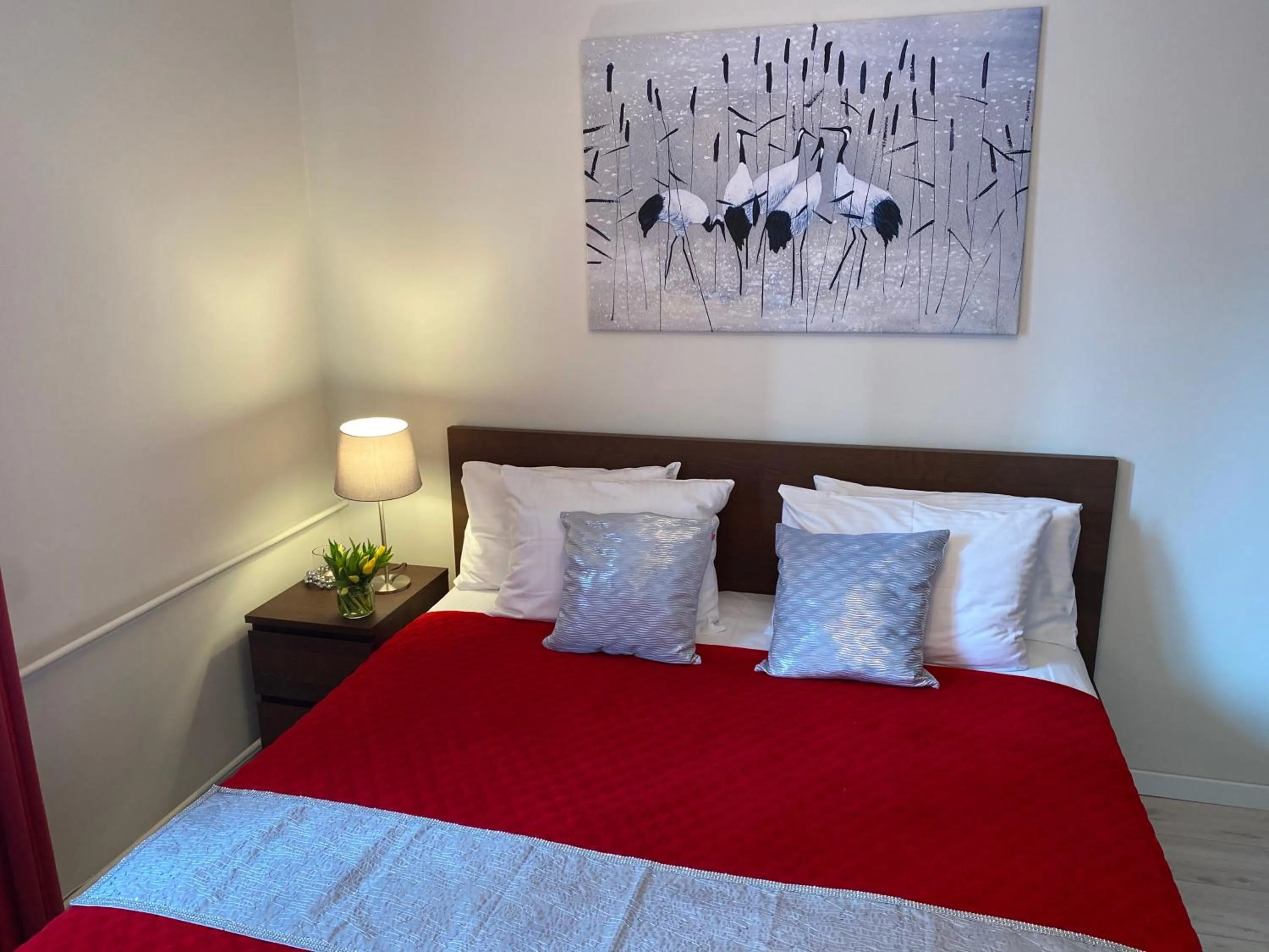 Bedroom, Bed in Good Time Apartments Warsaw - Świętokrzyska