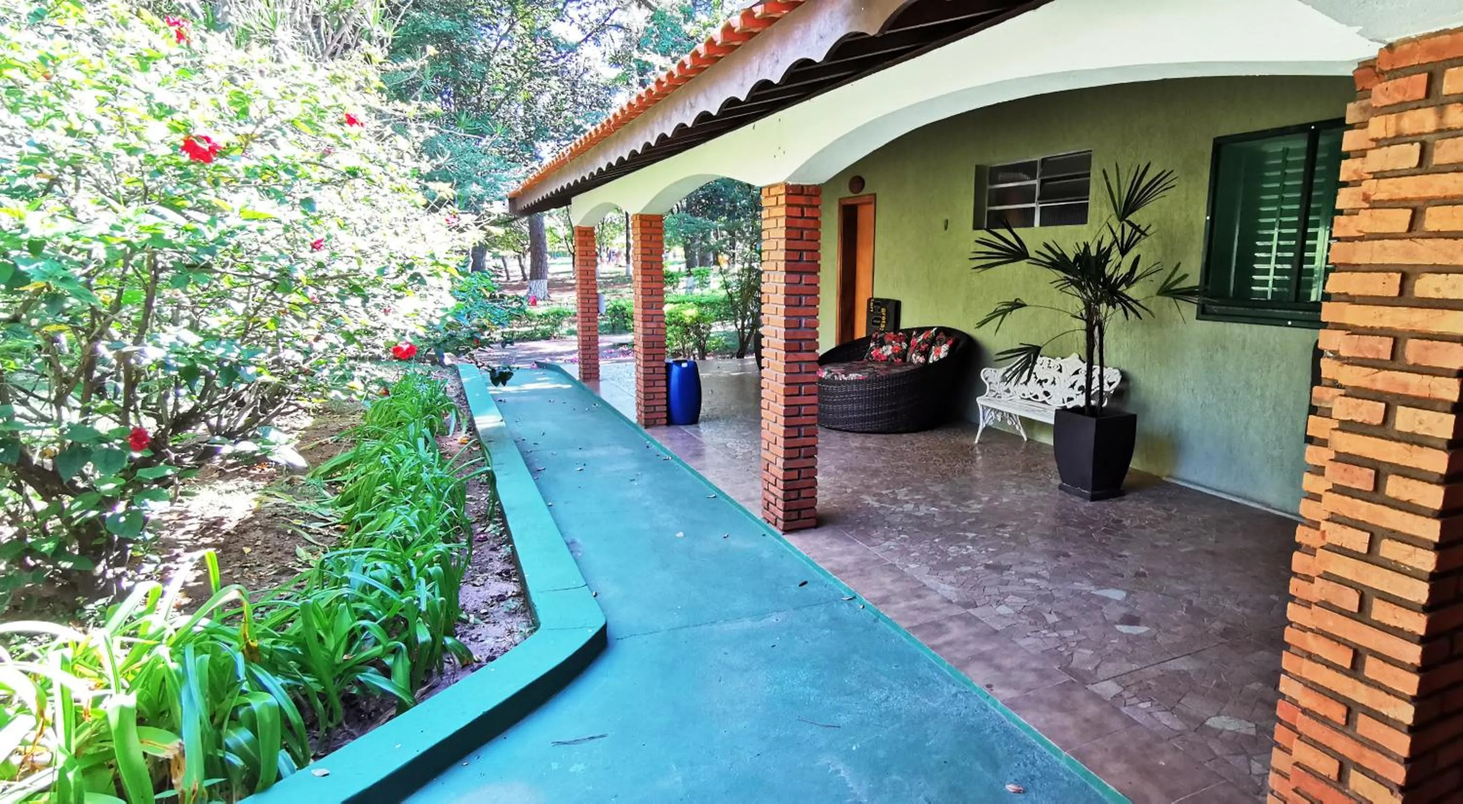 Patio in Brotas Eco Hotel Fazenda