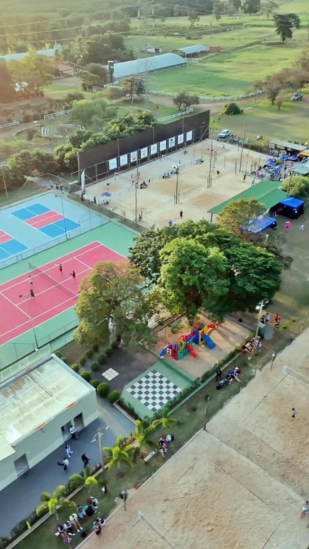 Tennis court in Brotas Eco Hotel Fazenda