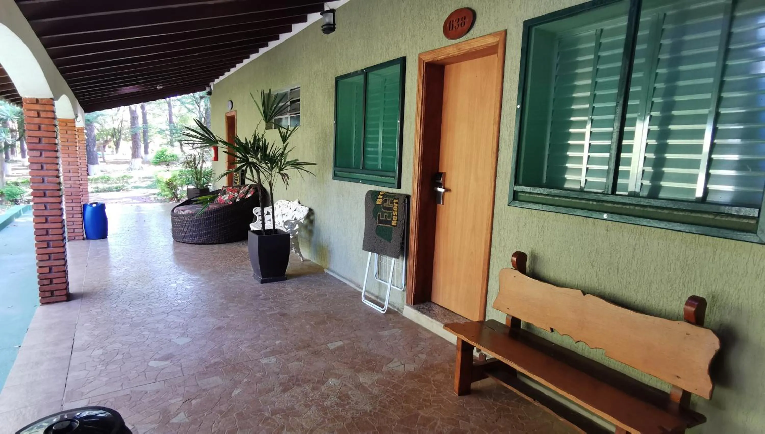 Patio in Brotas Eco Hotel Fazenda