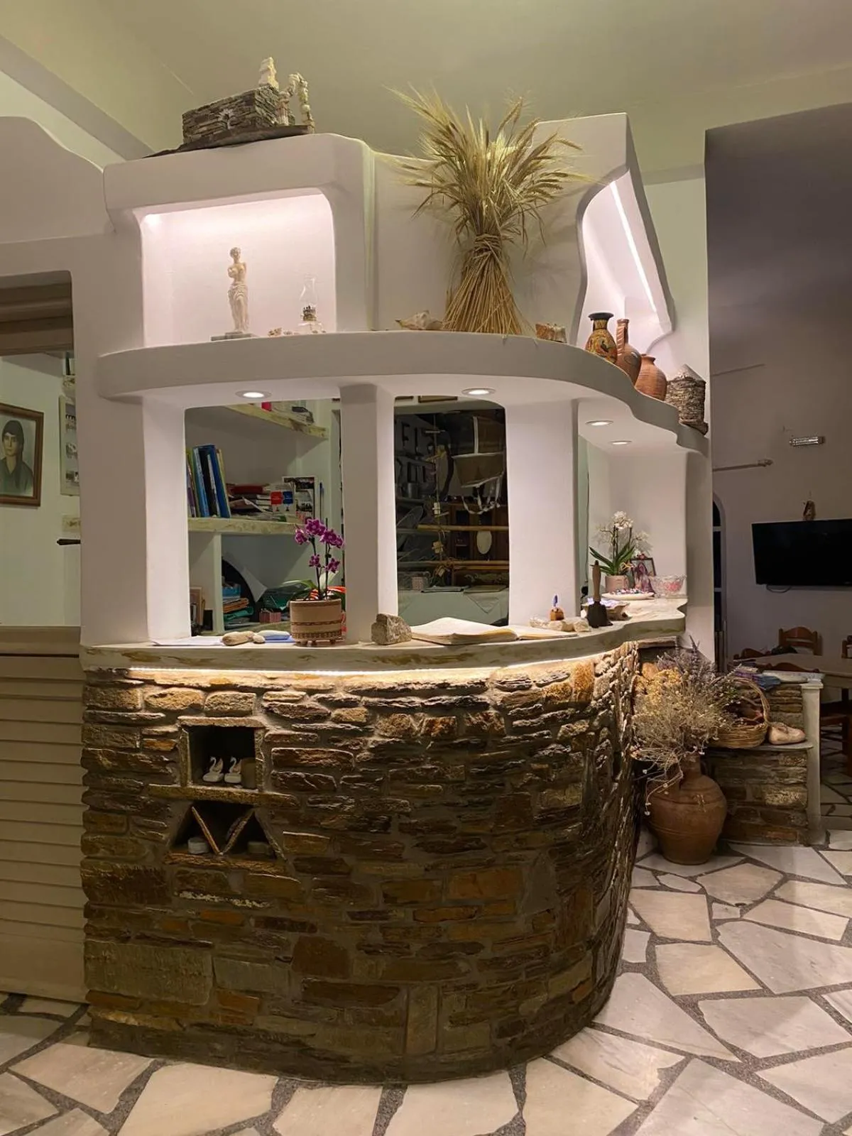 Lobby or reception in Afrodite Hotel