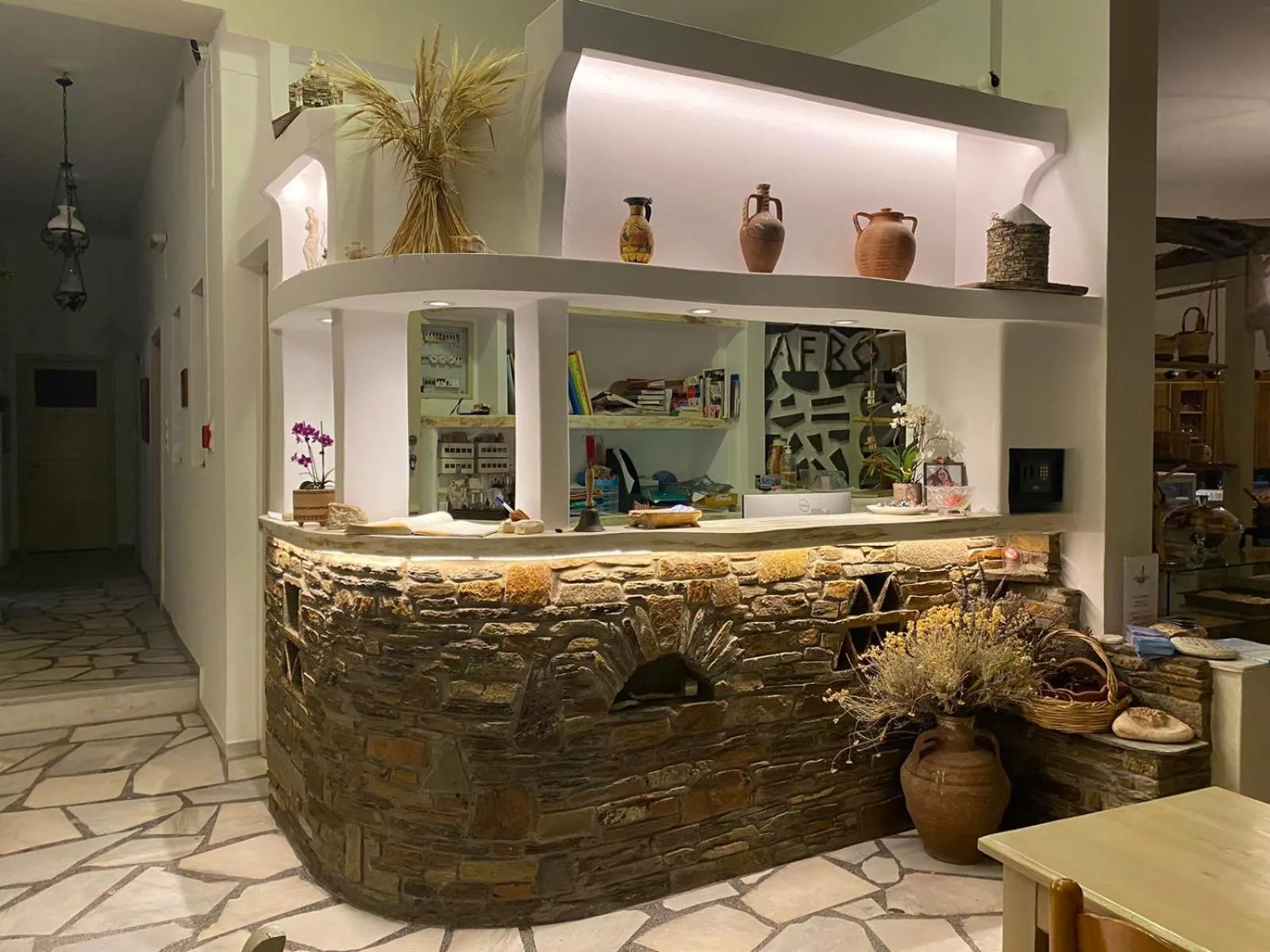 Lobby or reception in Afrodite Hotel