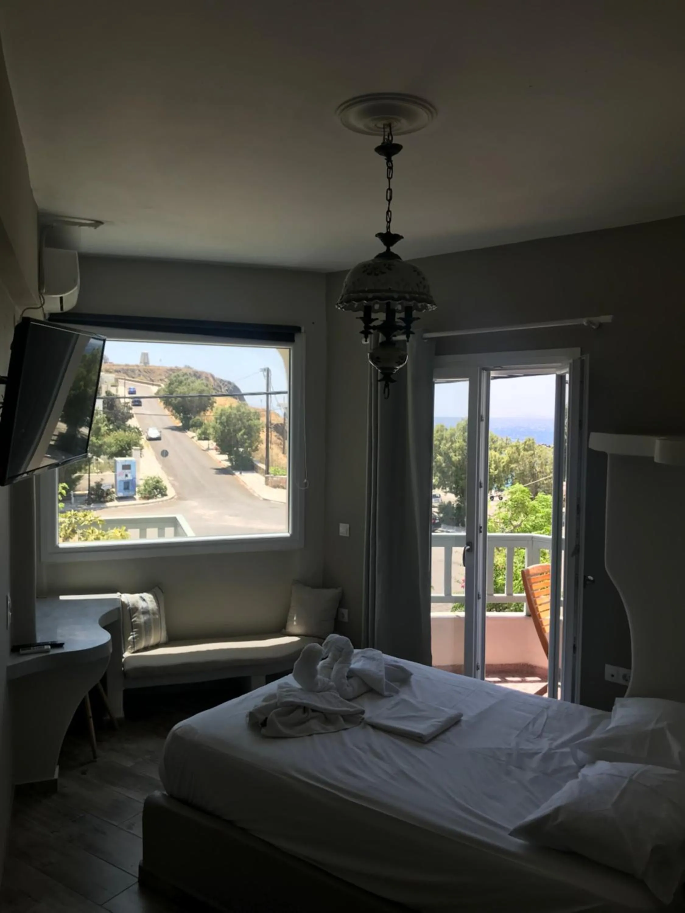 Bed in Afrodite Hotel