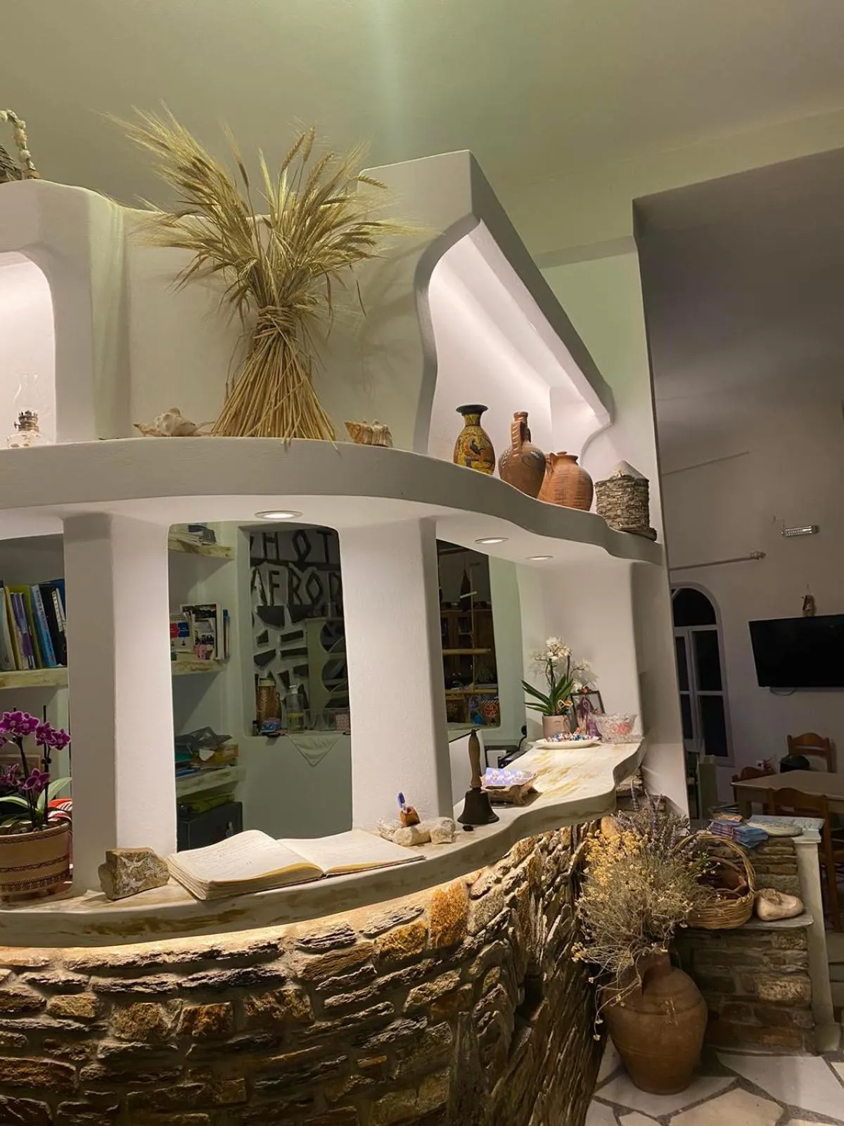 Lobby or reception in Afrodite Hotel