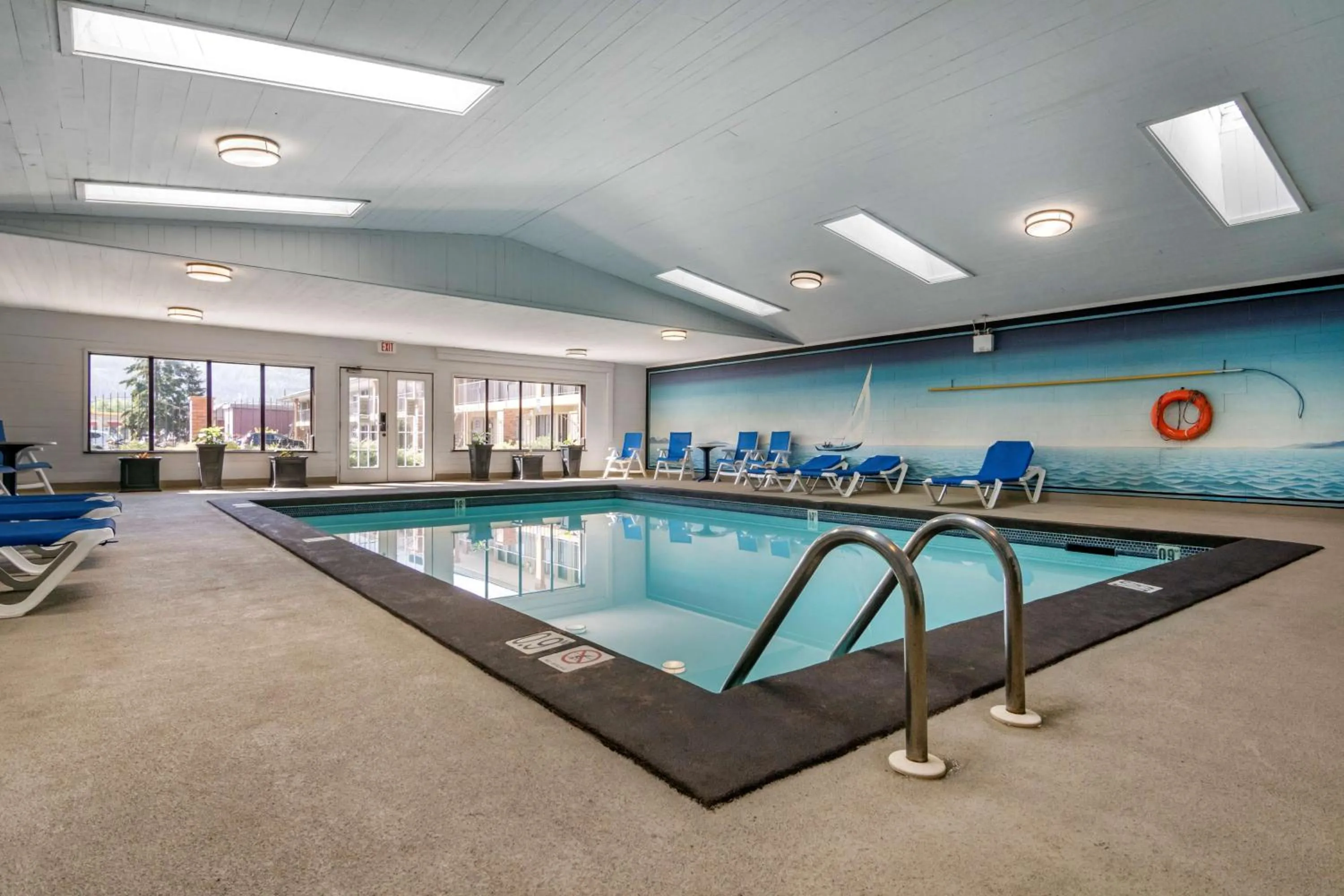 Pool view in SureStay Plus Hotel by Best Western Salmon Arm
